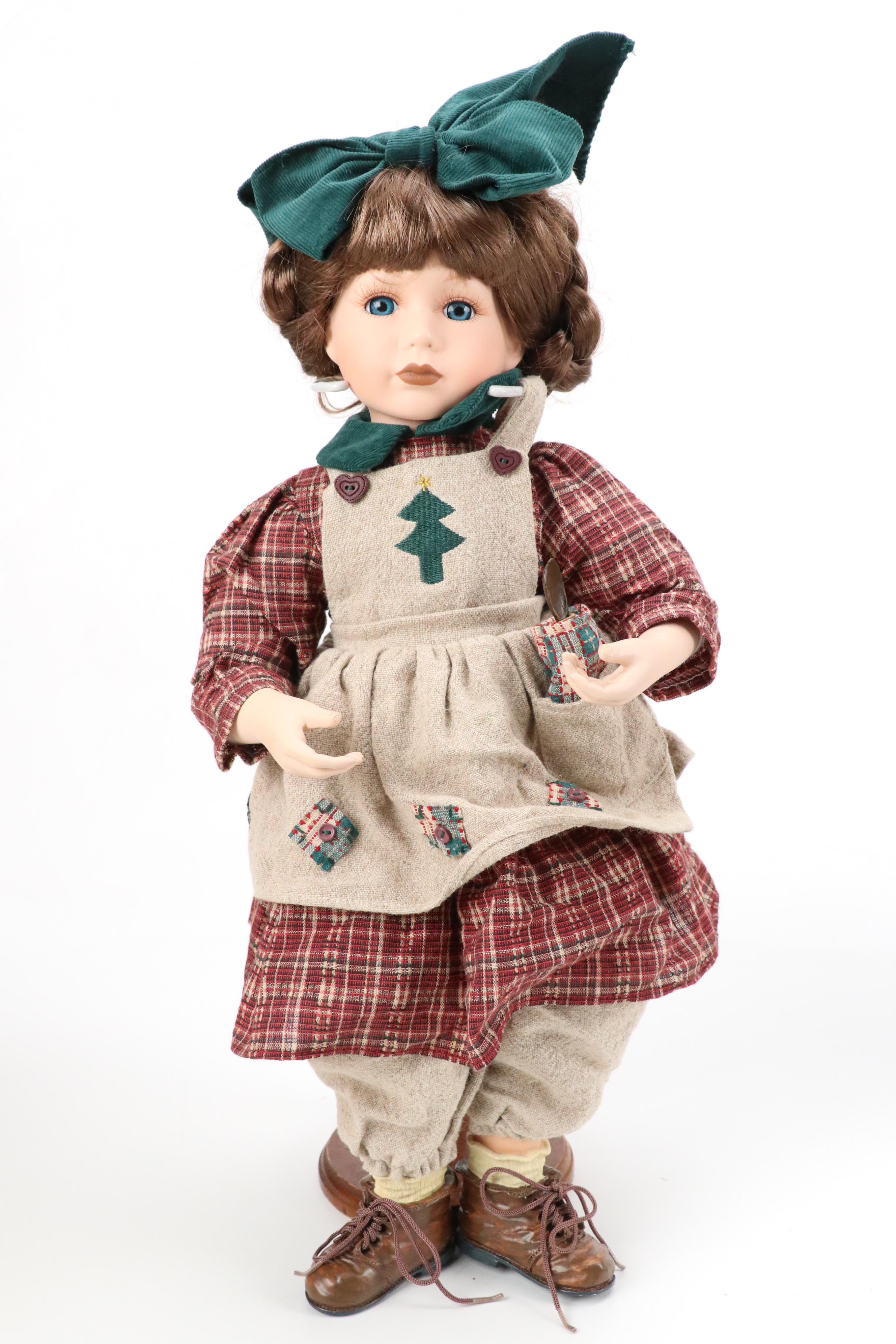 Boyds Collection Yesterdays' Child "Jean" "Alyssa" and "Jocelyn" Porcelain Dolls