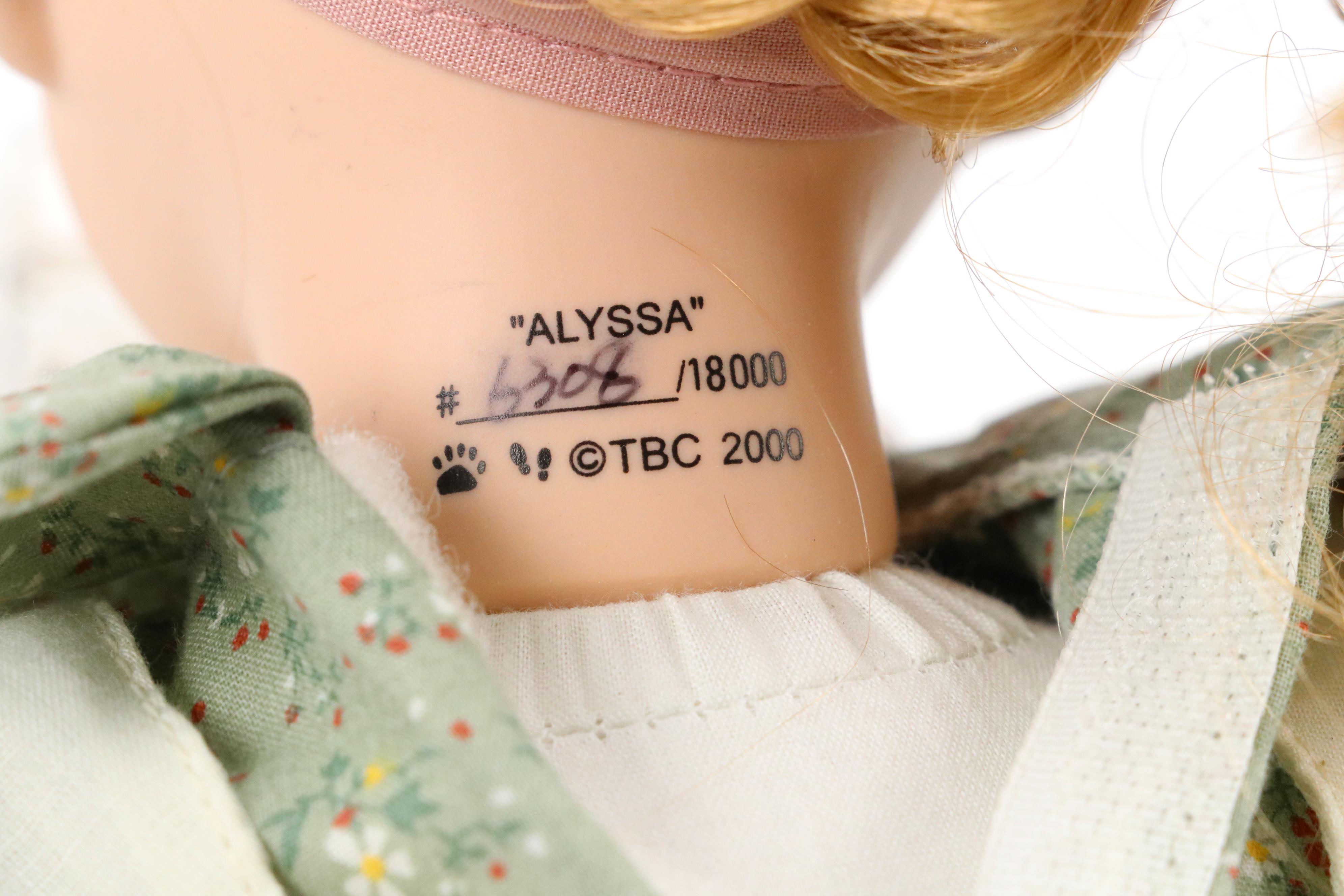 Boyds Collection Yesterdays' Child "Jean" "Alyssa" and "Jocelyn" Porcelain Dolls