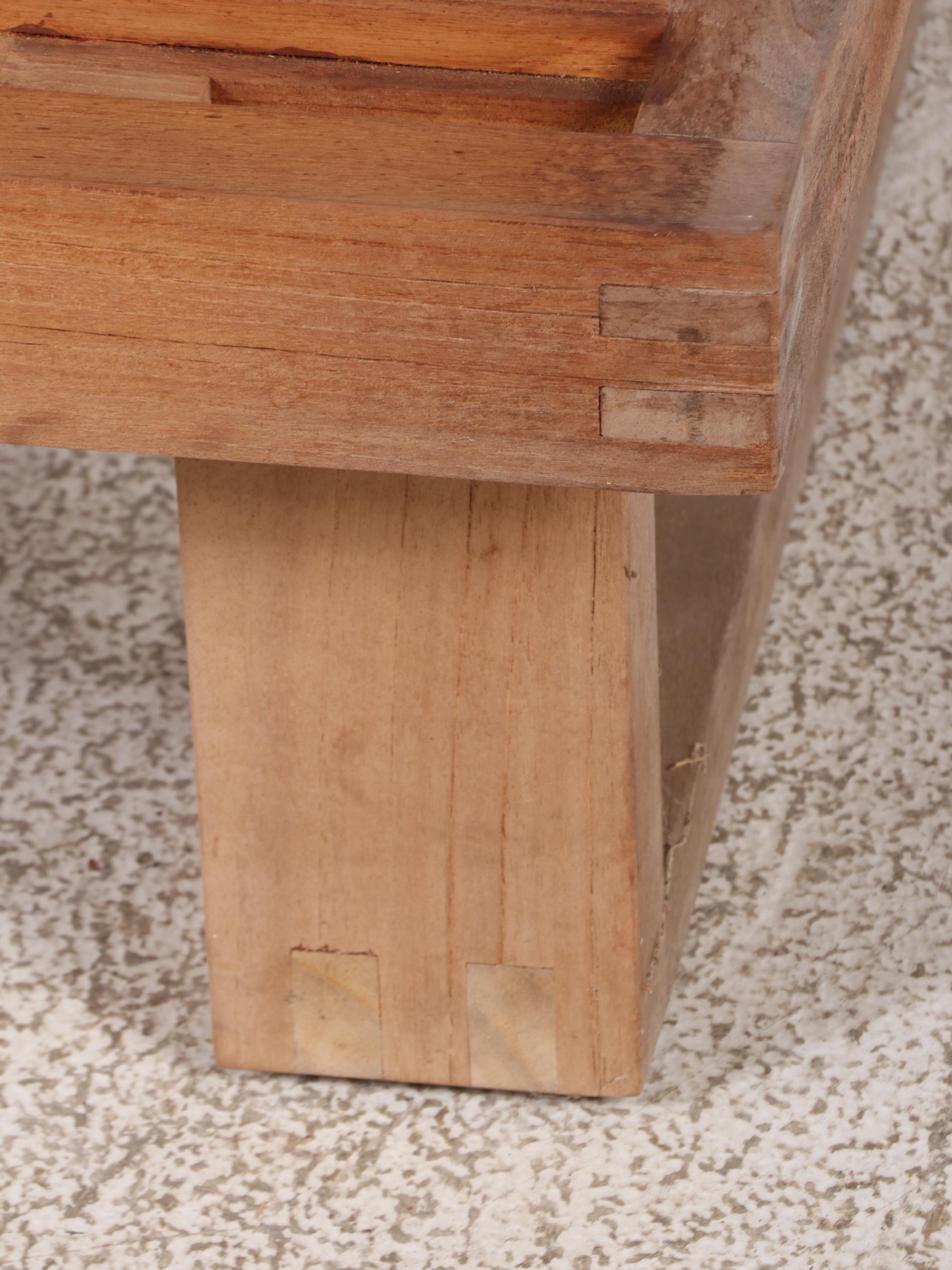 Frontgate San Remo Modernist Style Teak Patio Loveseat