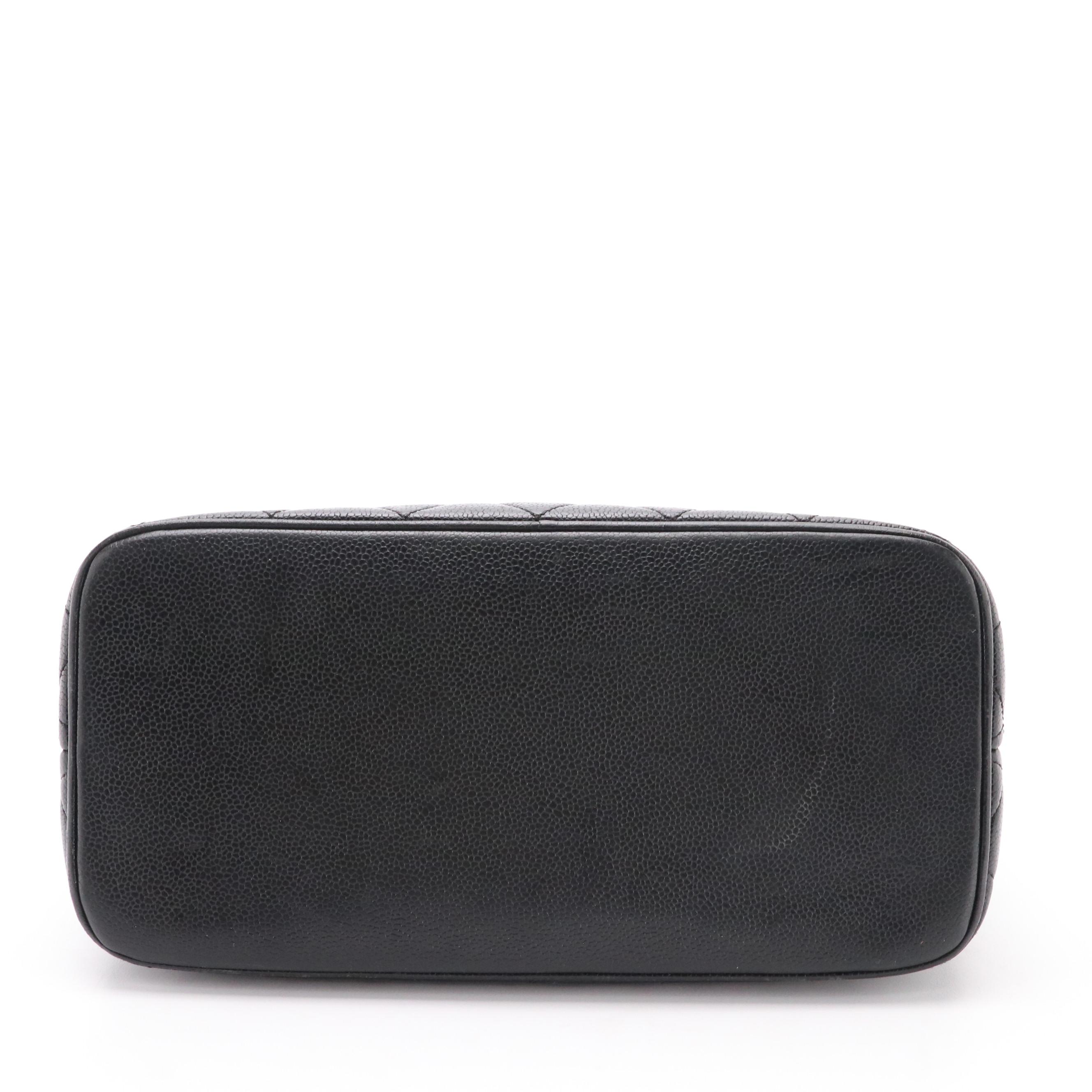 Chanel CC Medallion Tote in Caviar Quilted Leather