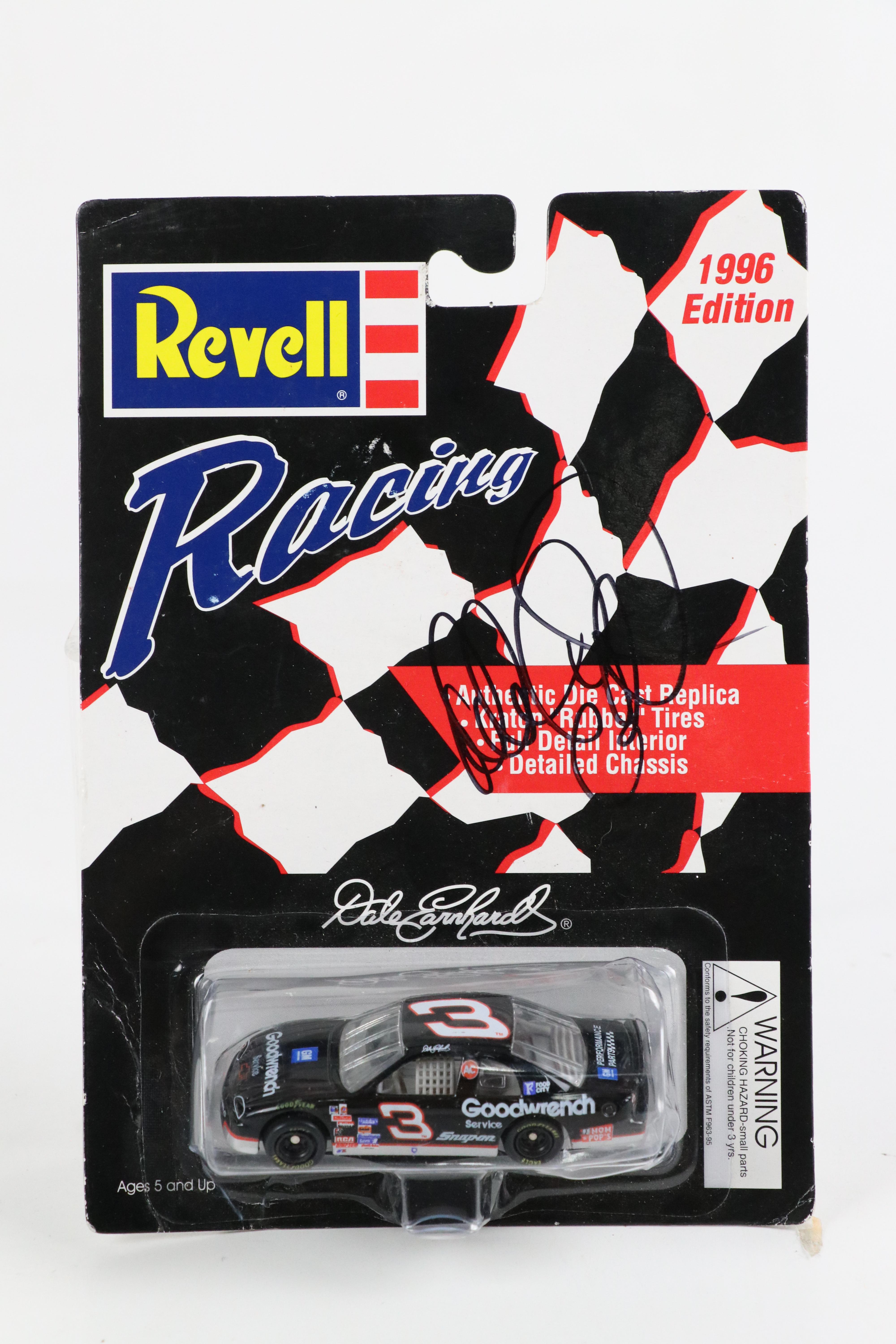 Dale Earnhardt Signed Revell Toy Car with Richard Petty Signed Folder