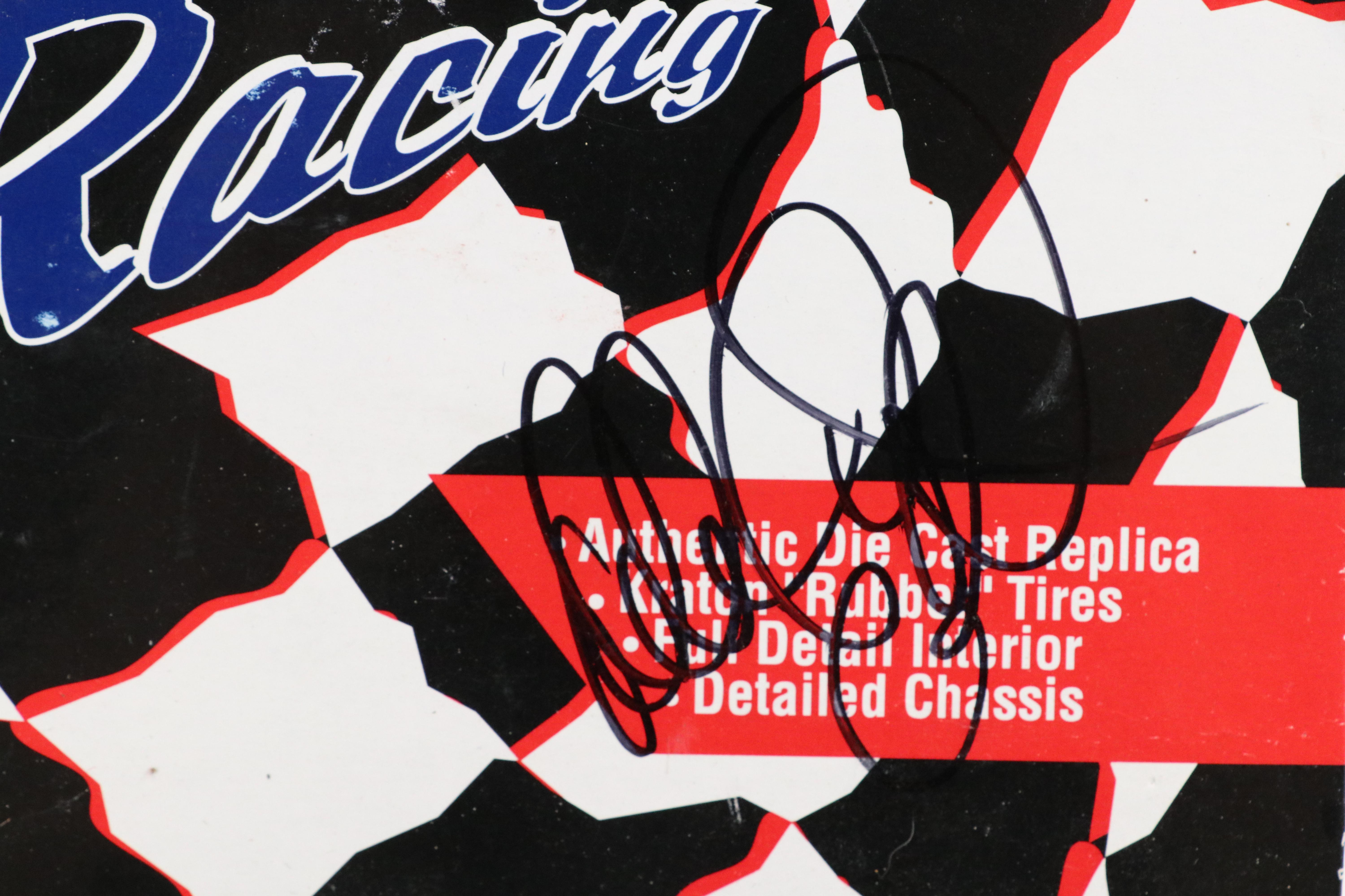 Dale Earnhardt Signed Revell Toy Car with Richard Petty Signed Folder