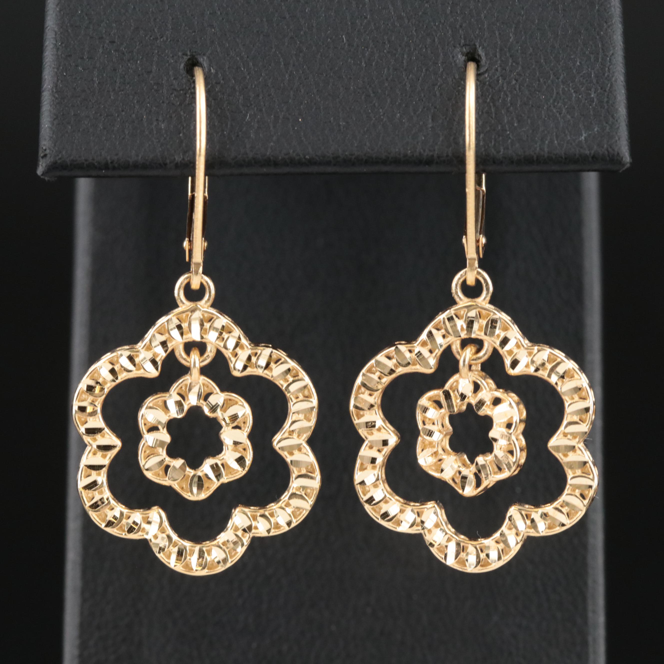 Italian 14K Dangle Earrings