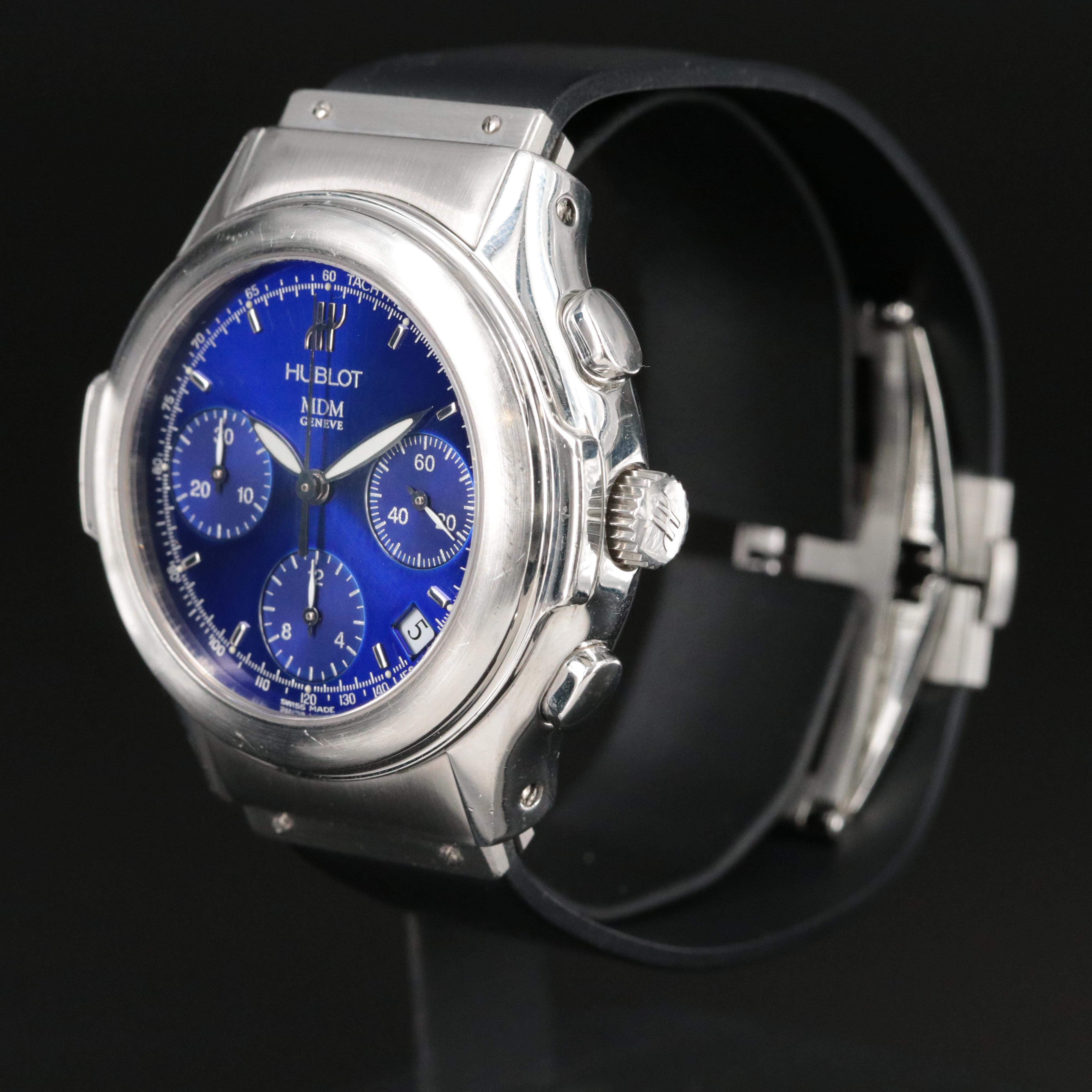 Hublot MDM Stainless Steel Chronograph and Date Watch