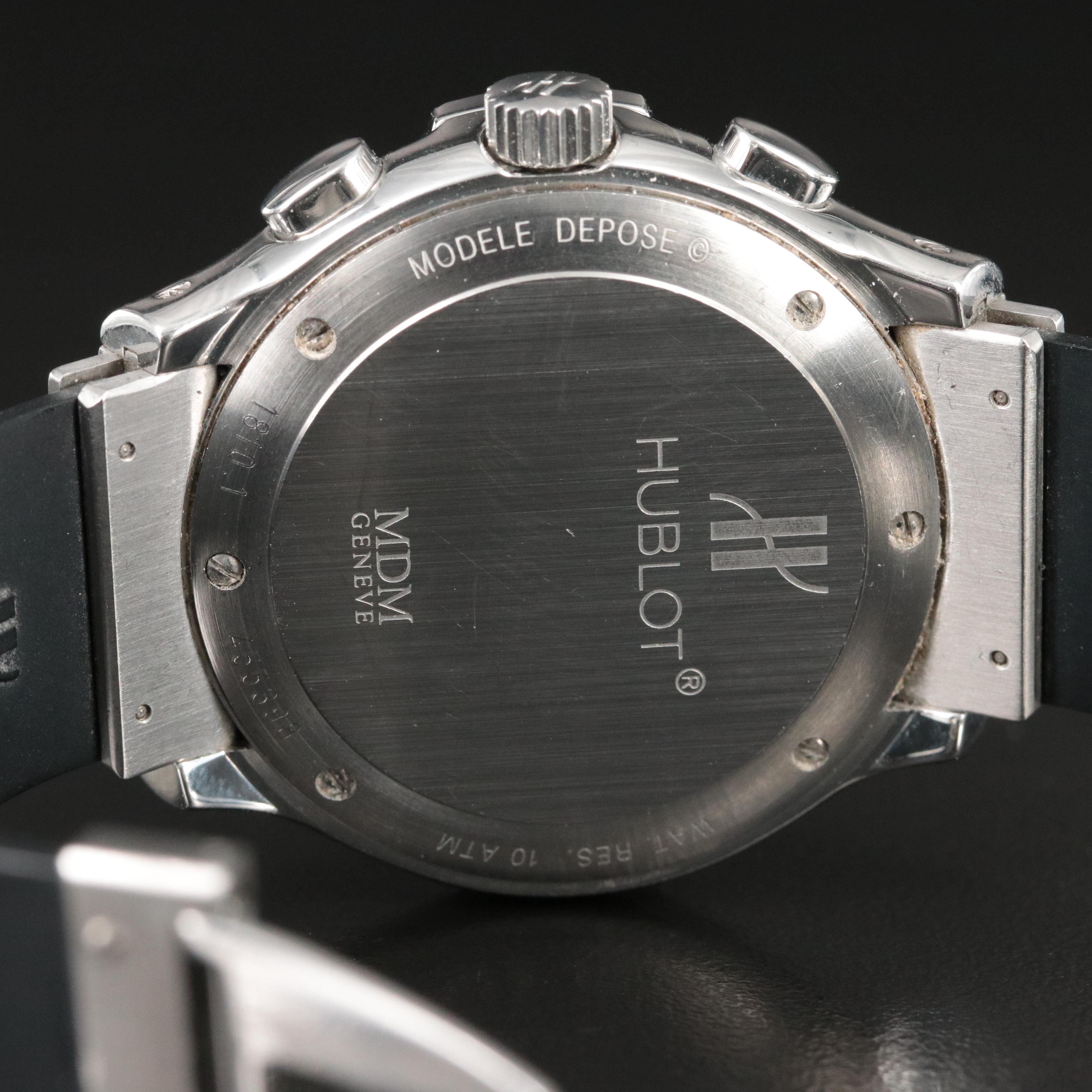 Hublot MDM Stainless Steel Chronograph and Date Watch