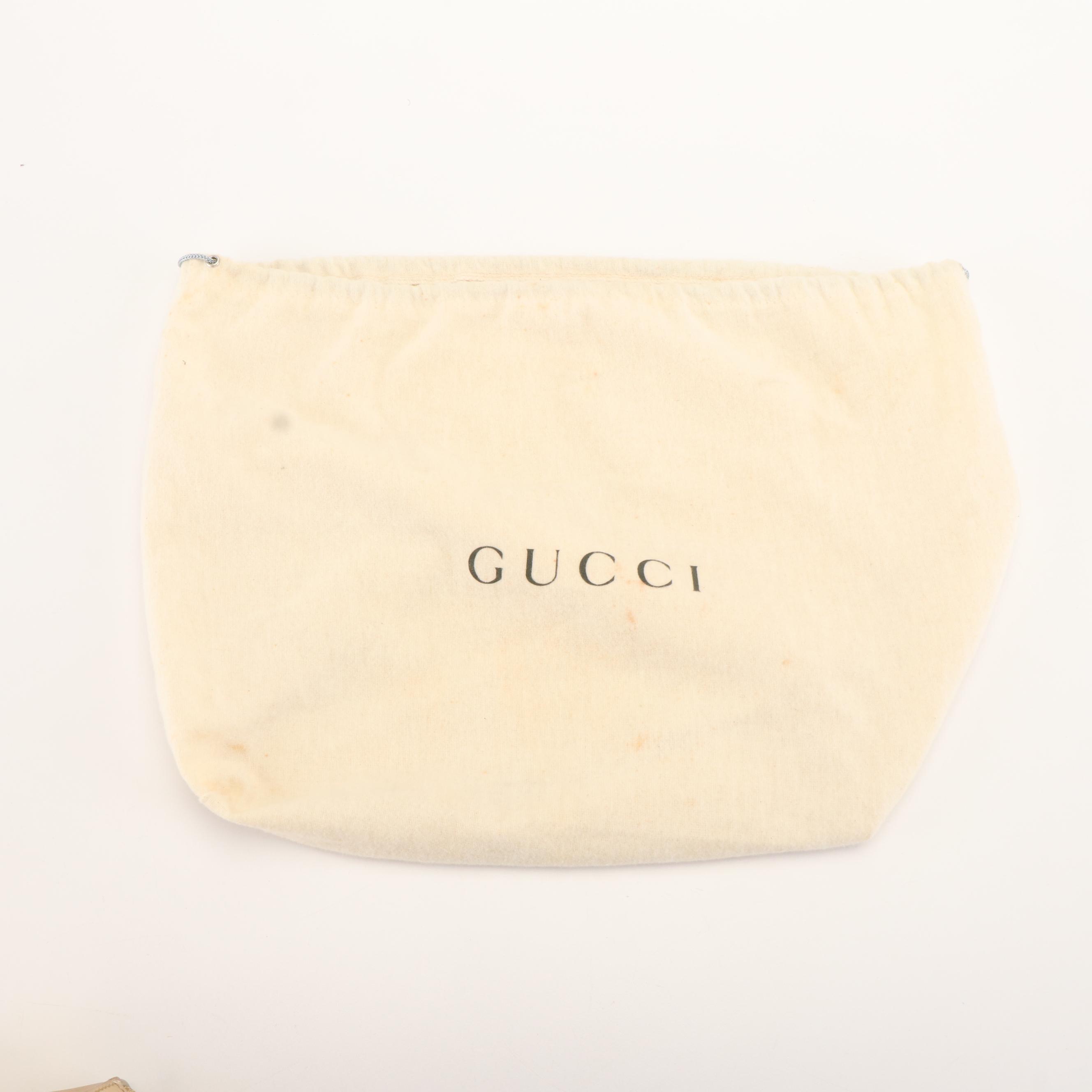 Gucci Shoulder Bag in GG Lurex Canvas and Metallic Leather
