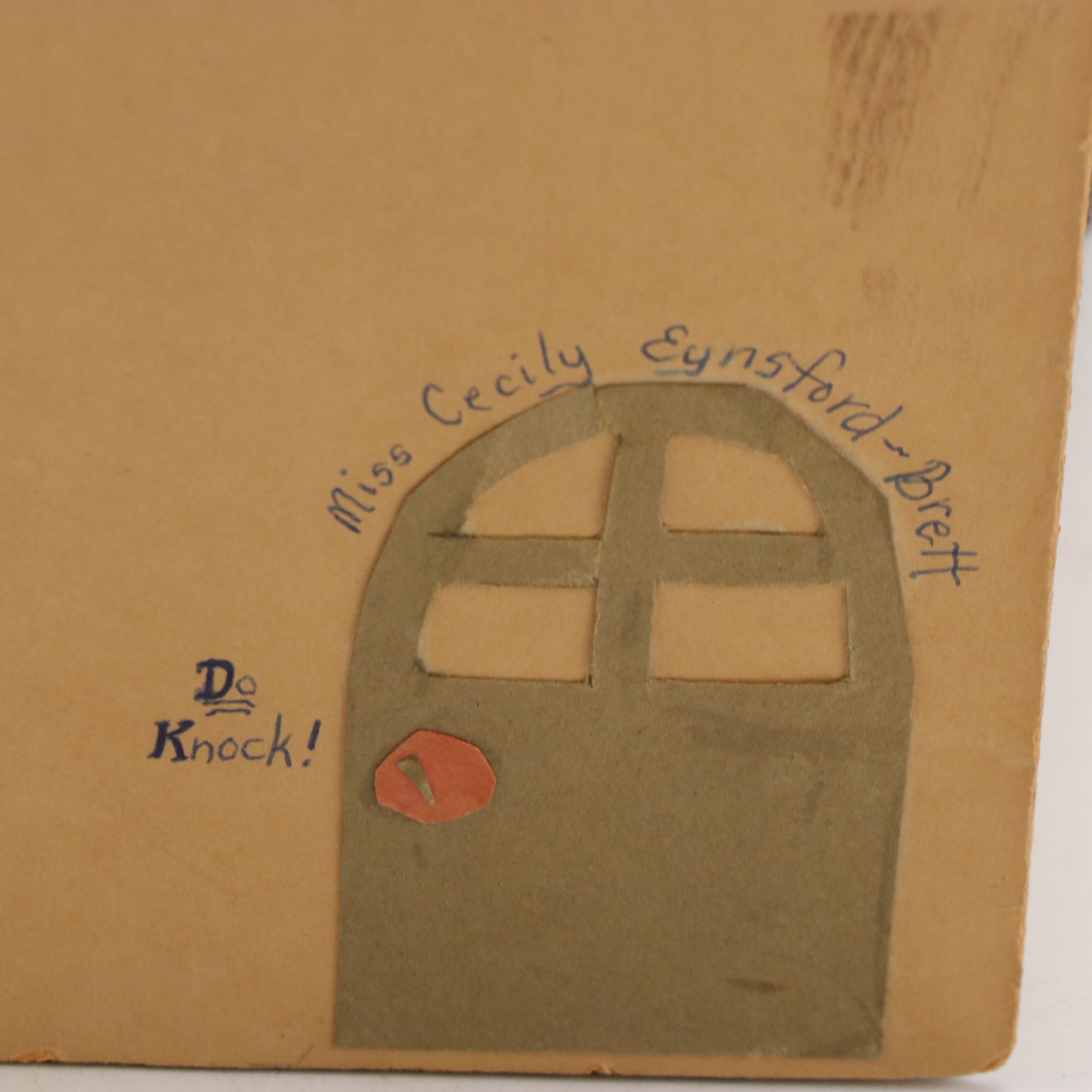 Handmade Mouse House Shadowbox Bedroom, Late 20th Century