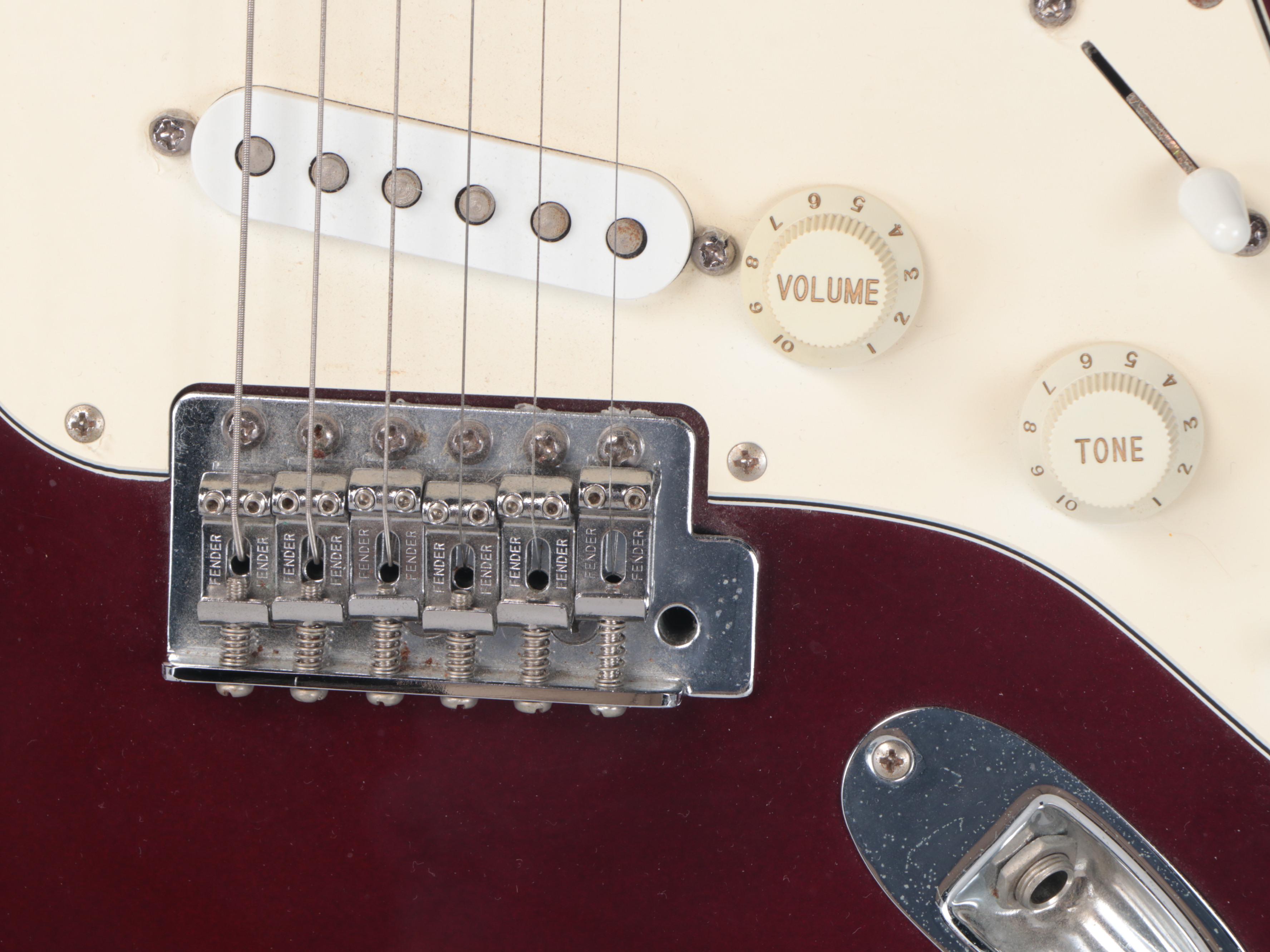 Fender Stratocaster Electric Guitar & Nylon Gig Bag, Peavey Rage 158 Guitar Amp