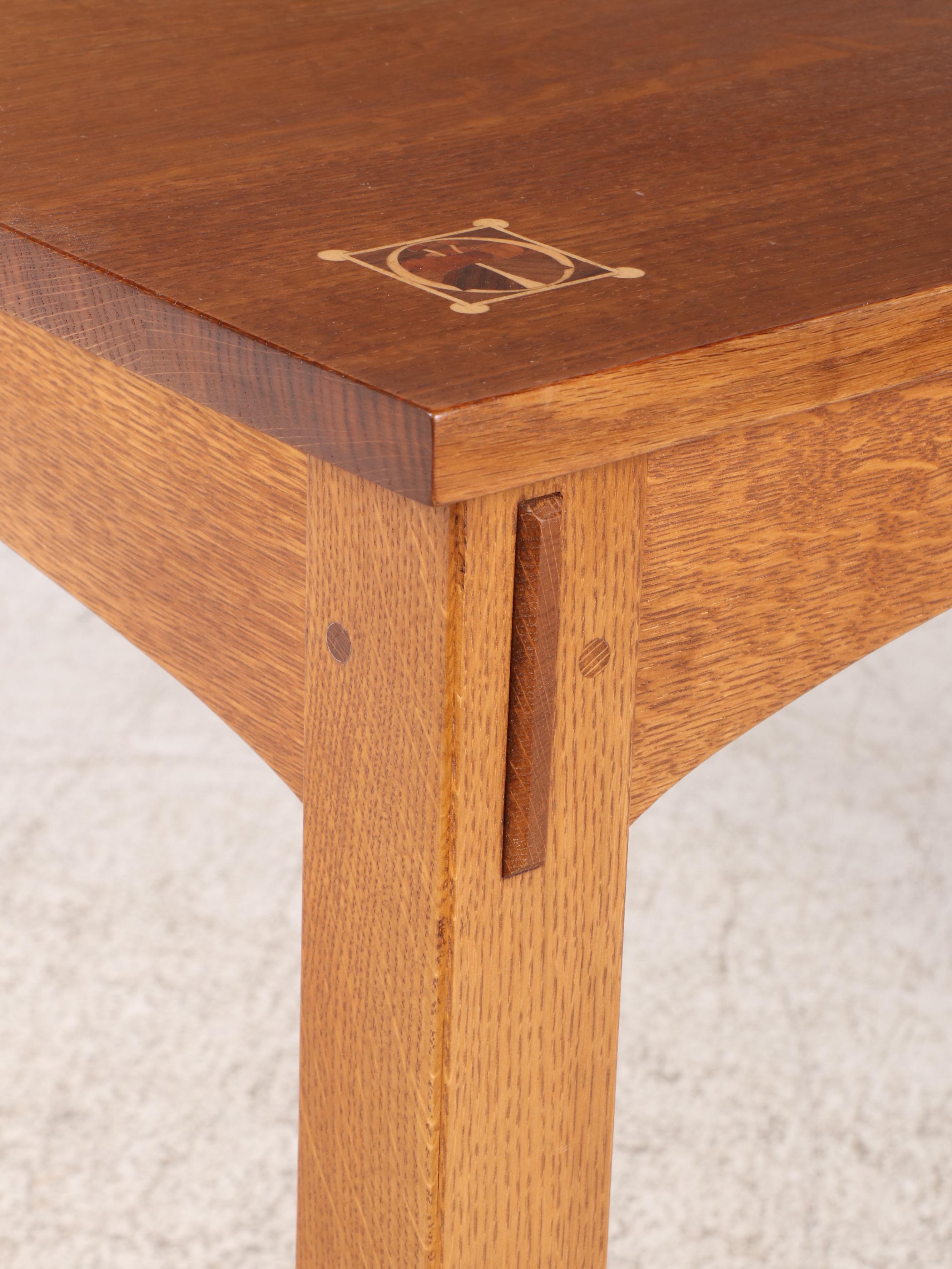 Stickley Arts and Crafts Style Oak Dining Set