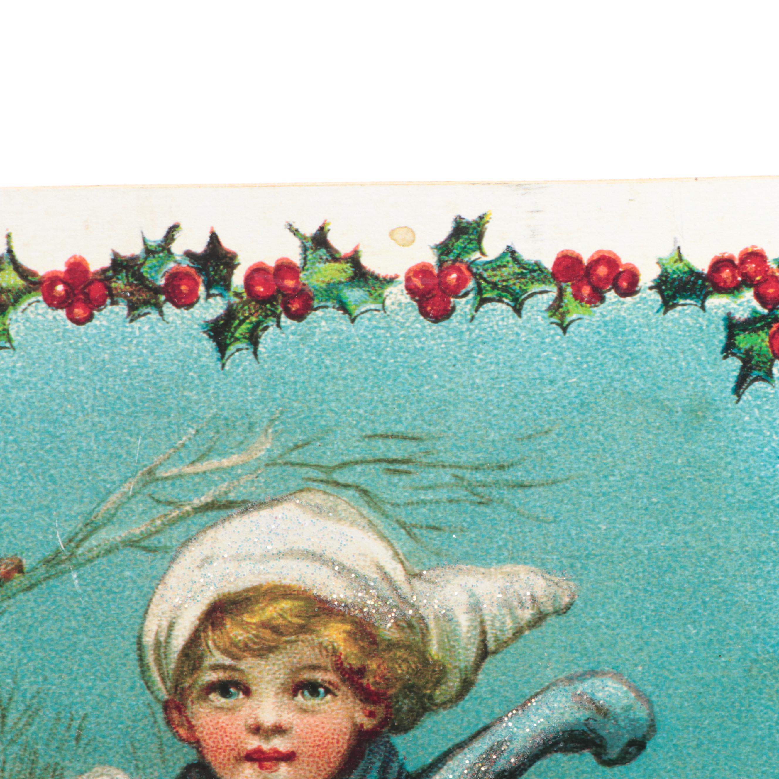 House of Hatten Christmas Figurines with Wall Hanging