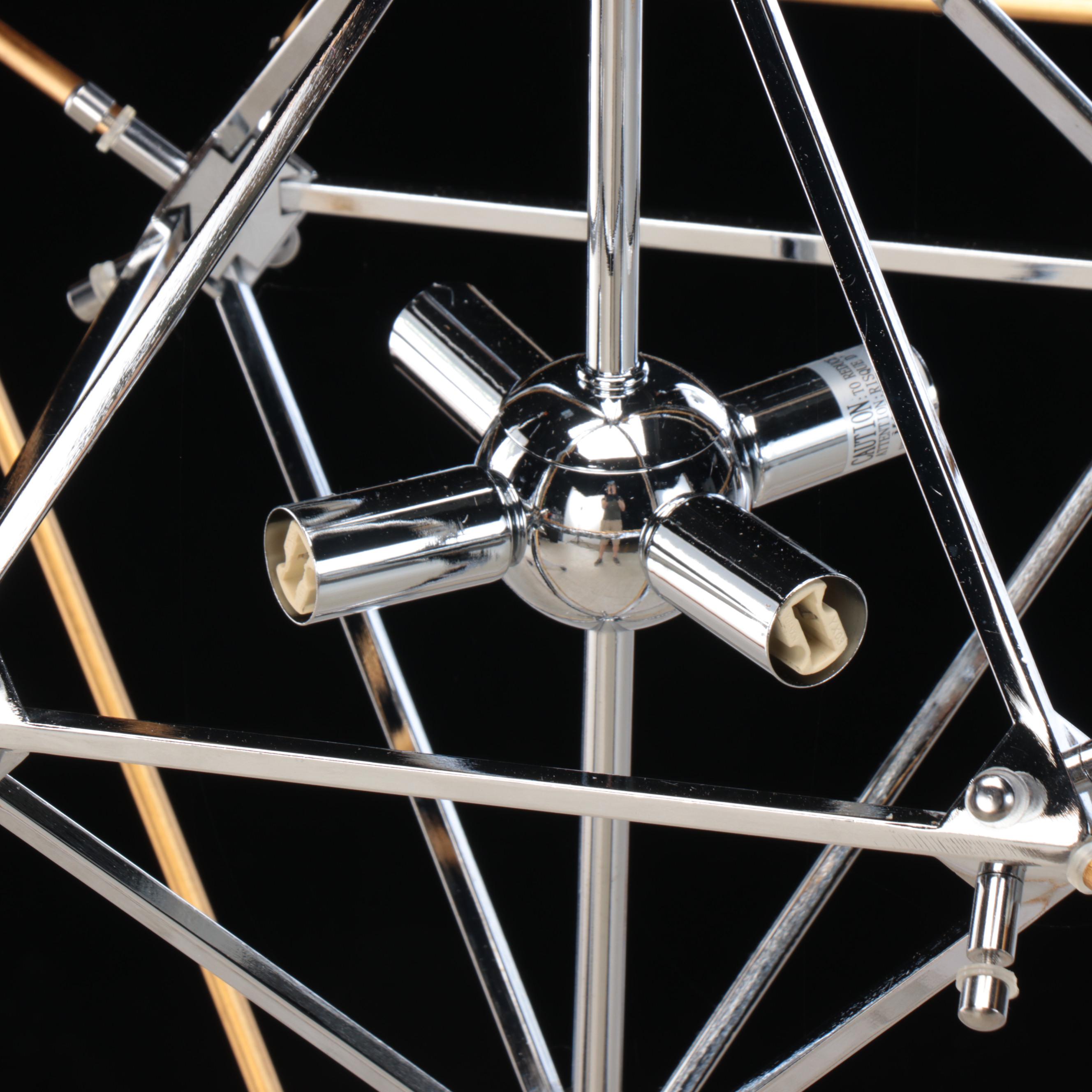 Troy Lighting "Epic" Diamond Cage Pendant Light, 21st Century
