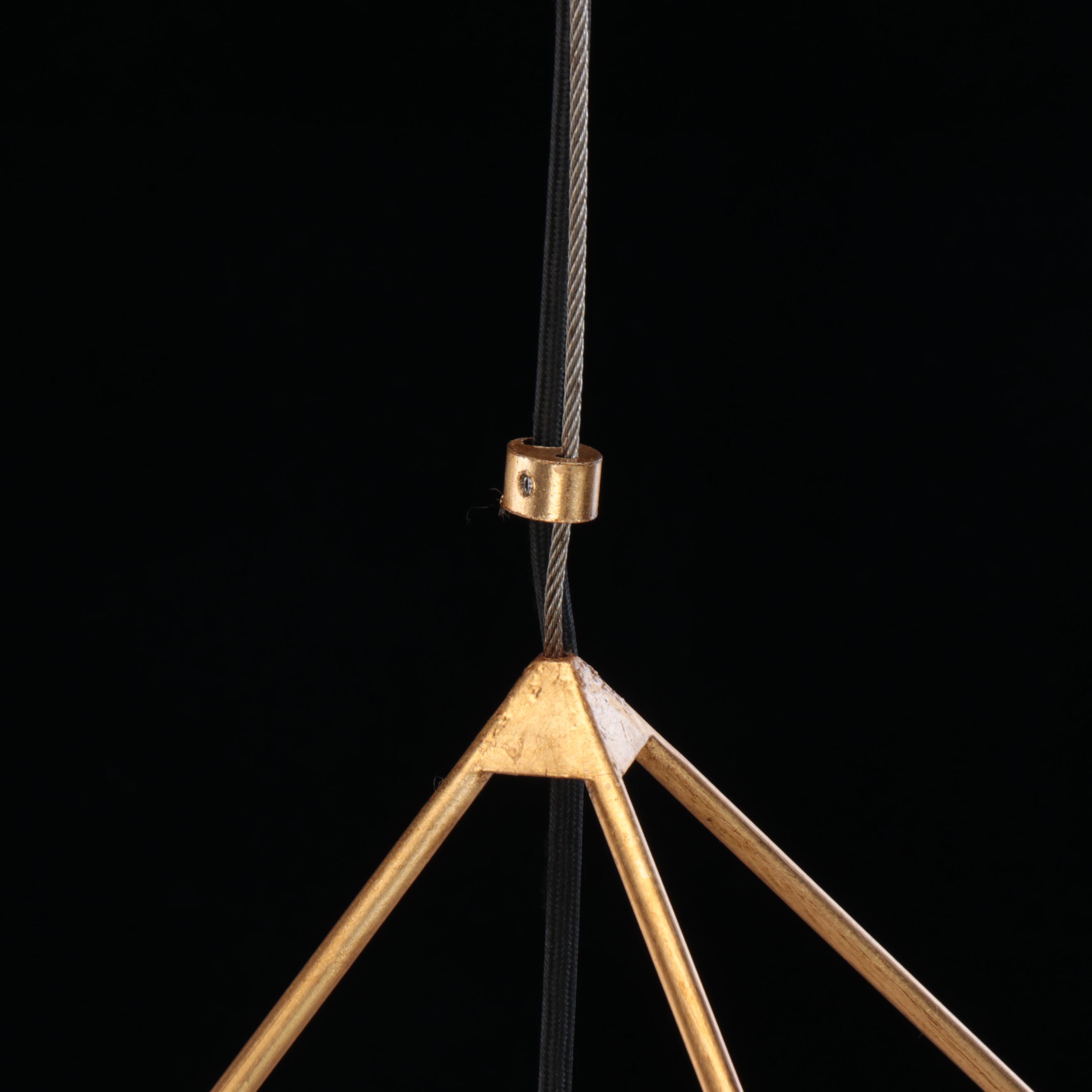 Troy Lighting "Epic" Diamond Cage Pendant Light, 21st Century