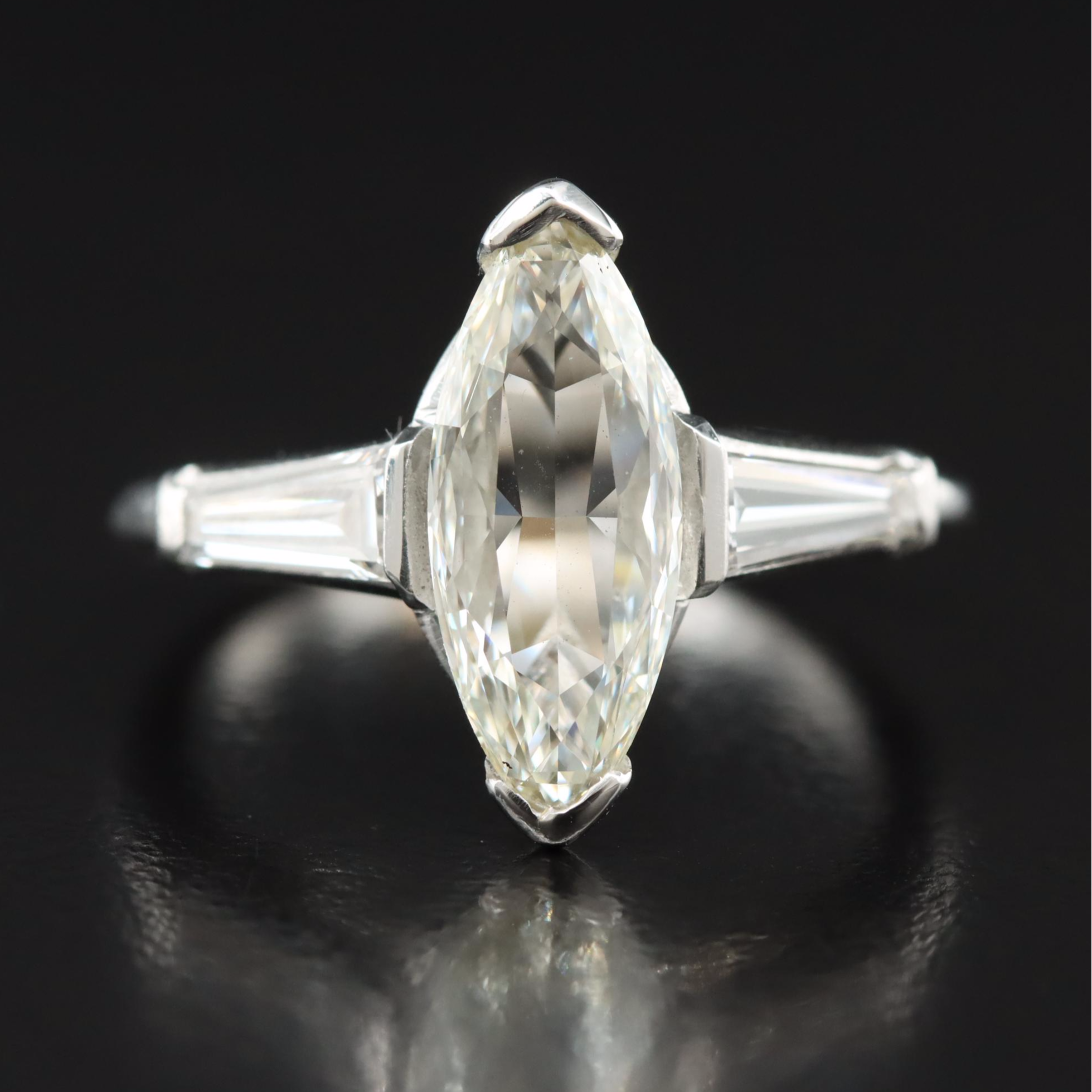 Platinum 2.14 CTW Diamond Ring with GIA Report