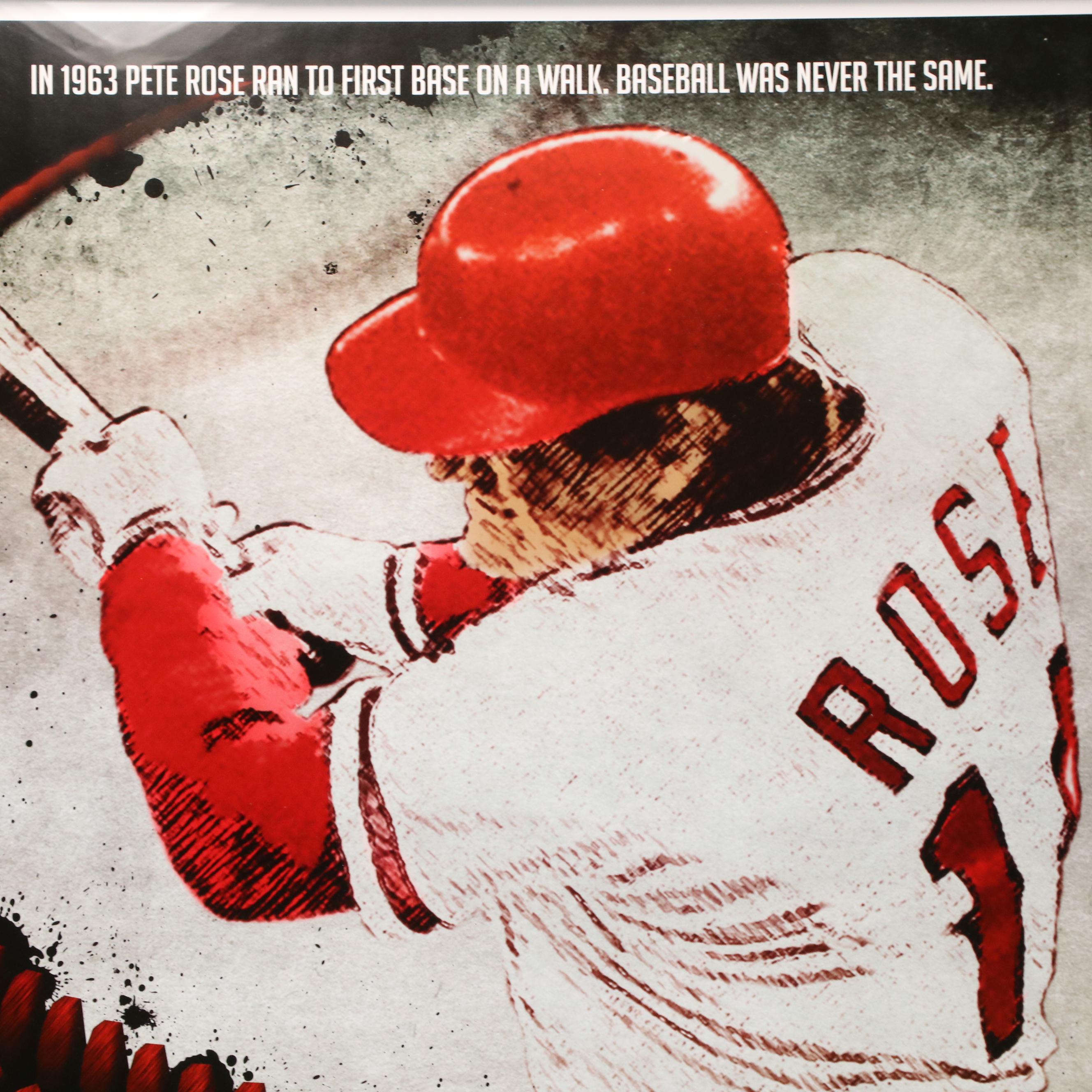 Pete Rose Signed Limited Edition "4192" Framed Movie Poster
