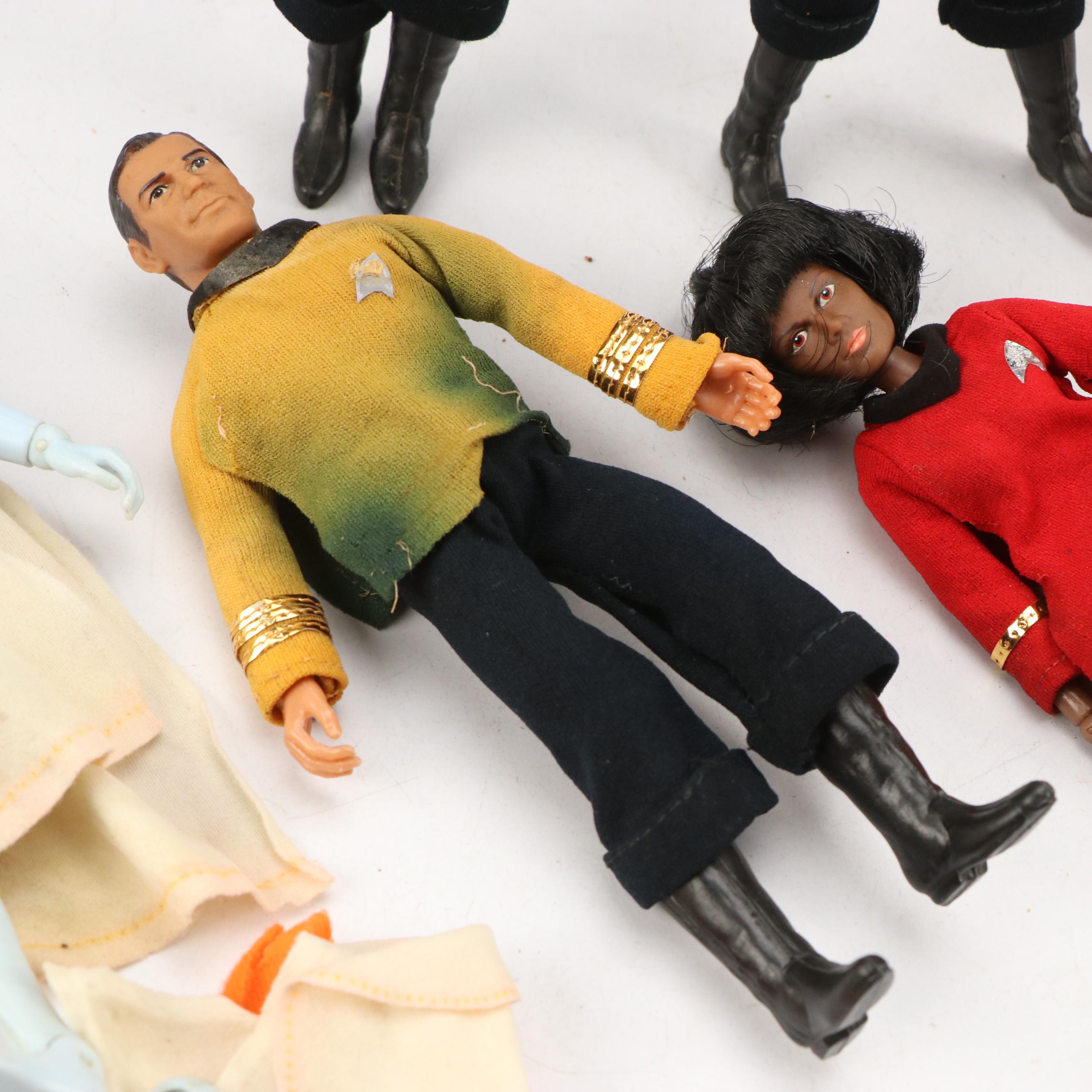 Star Trek Action Figures by Mego with Captain Lazer and Colonial Warrior Toys