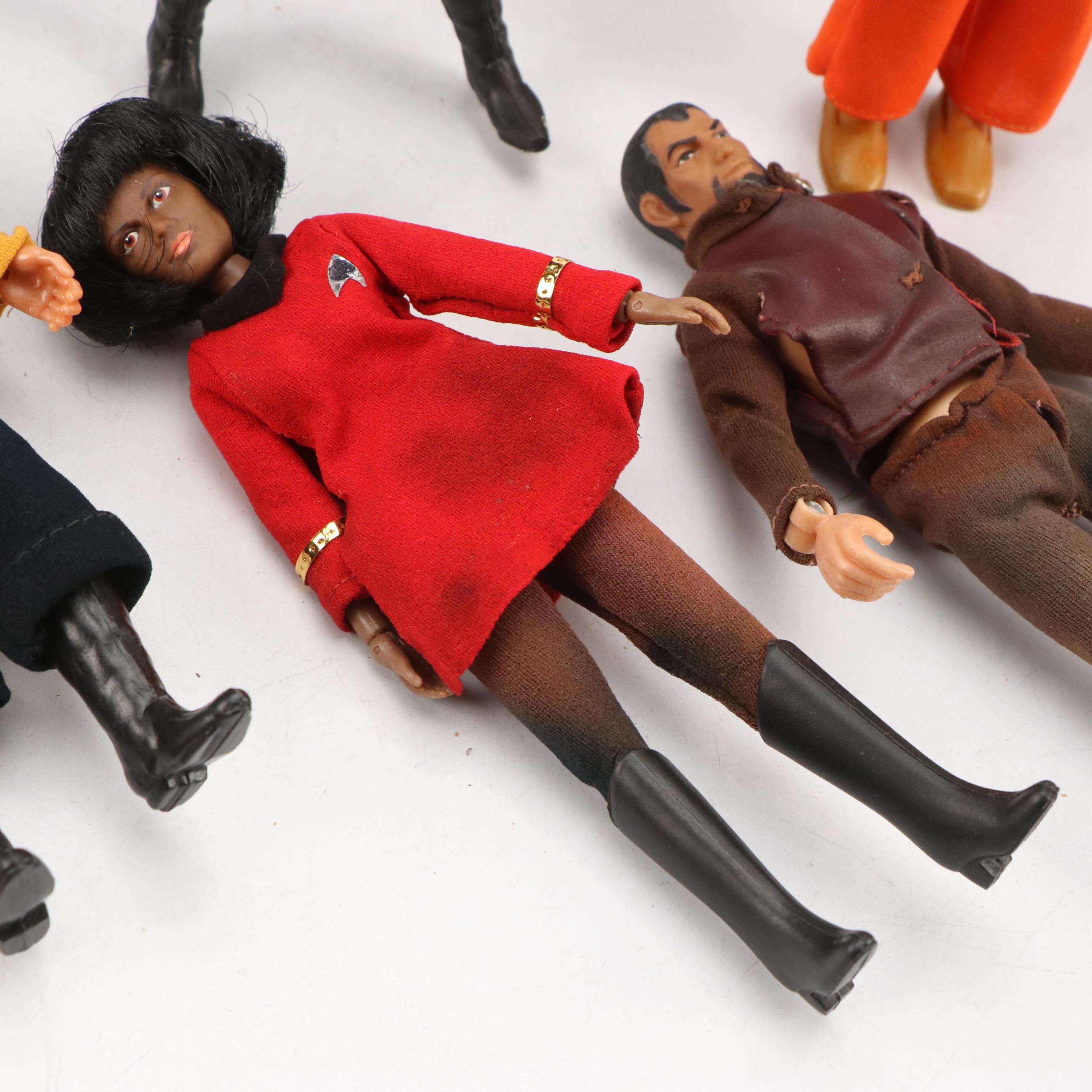 Star Trek Action Figures by Mego with Captain Lazer and Colonial Warrior Toys