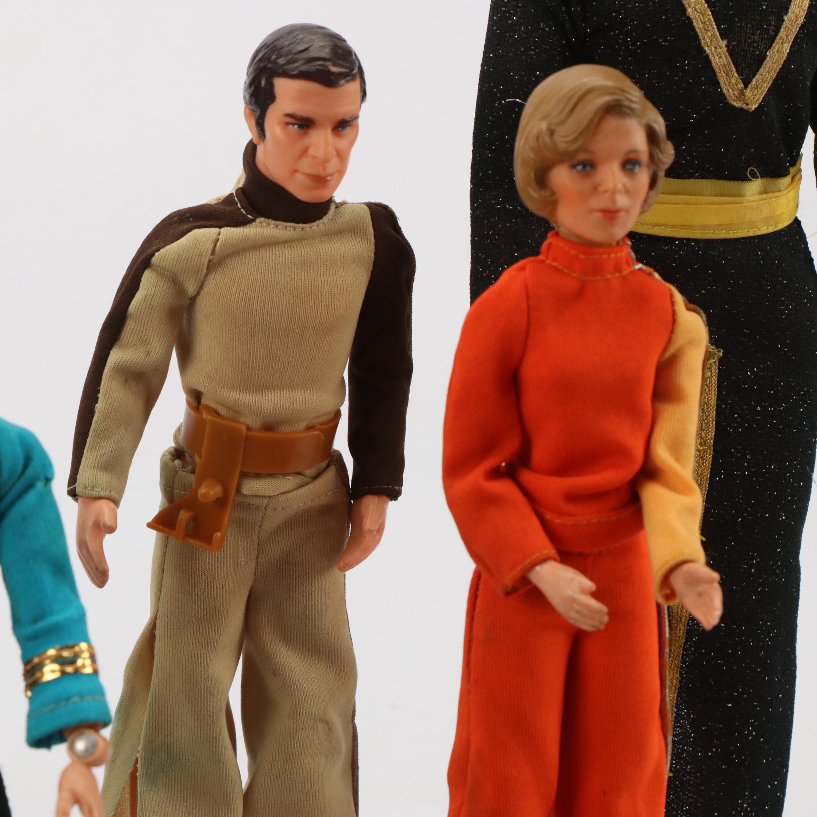 Star Trek Action Figures by Mego with Captain Lazer and Colonial Warrior Toys