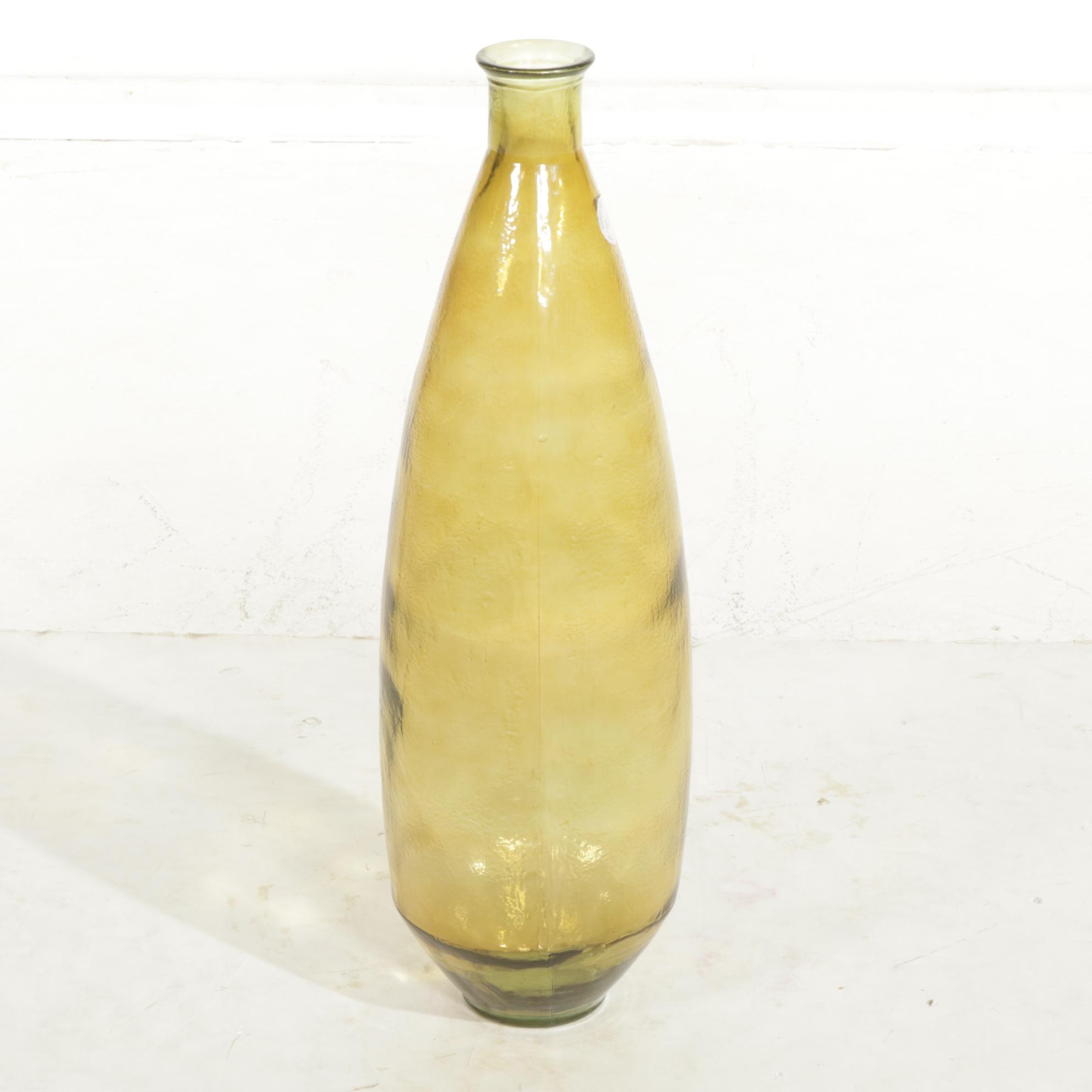 Large Recycled Glass Vase Handmade in Spain
