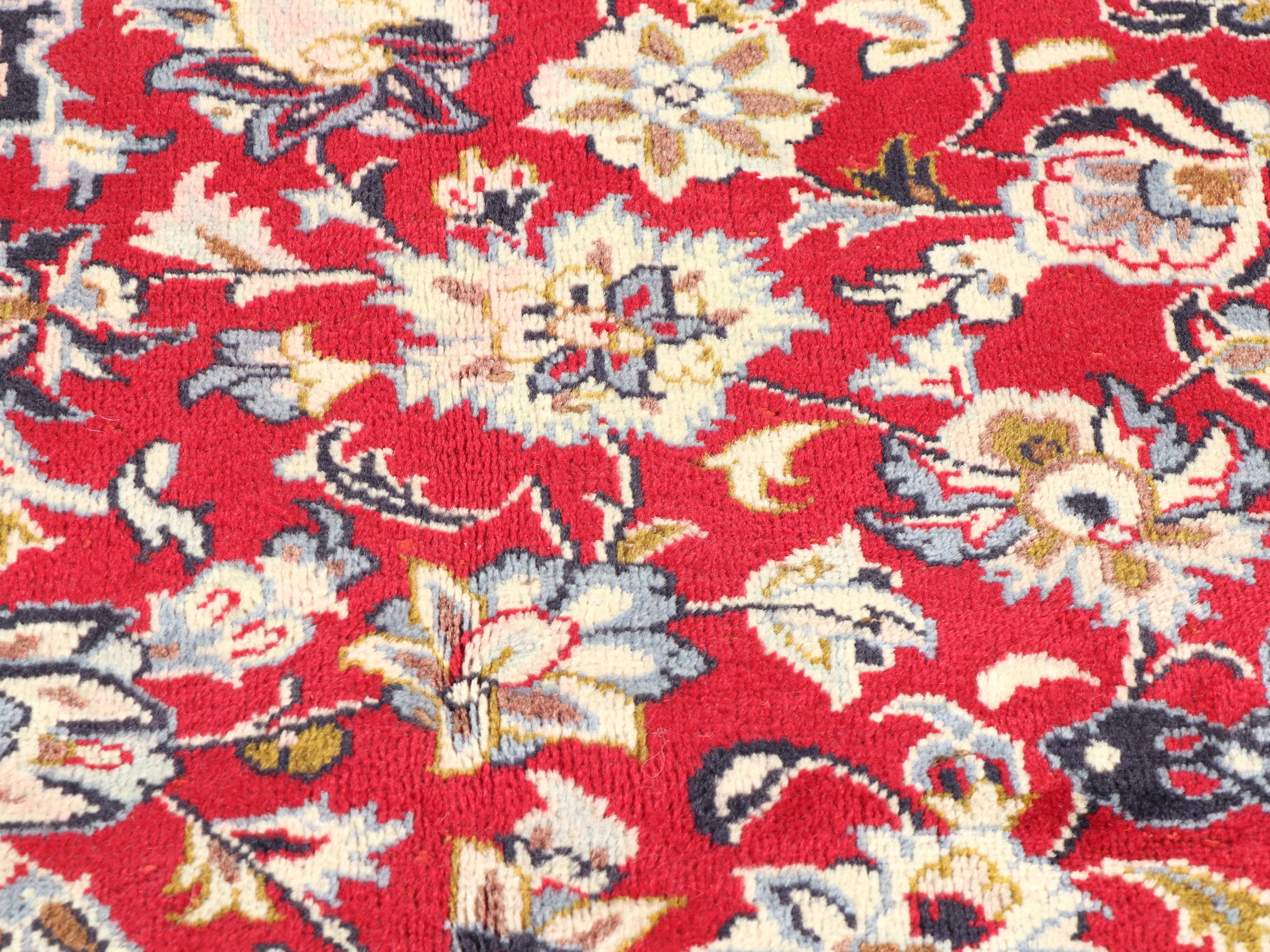 9'3 x 12'6 Hand-Knotted Persian Mashhad Room-Sized Rug