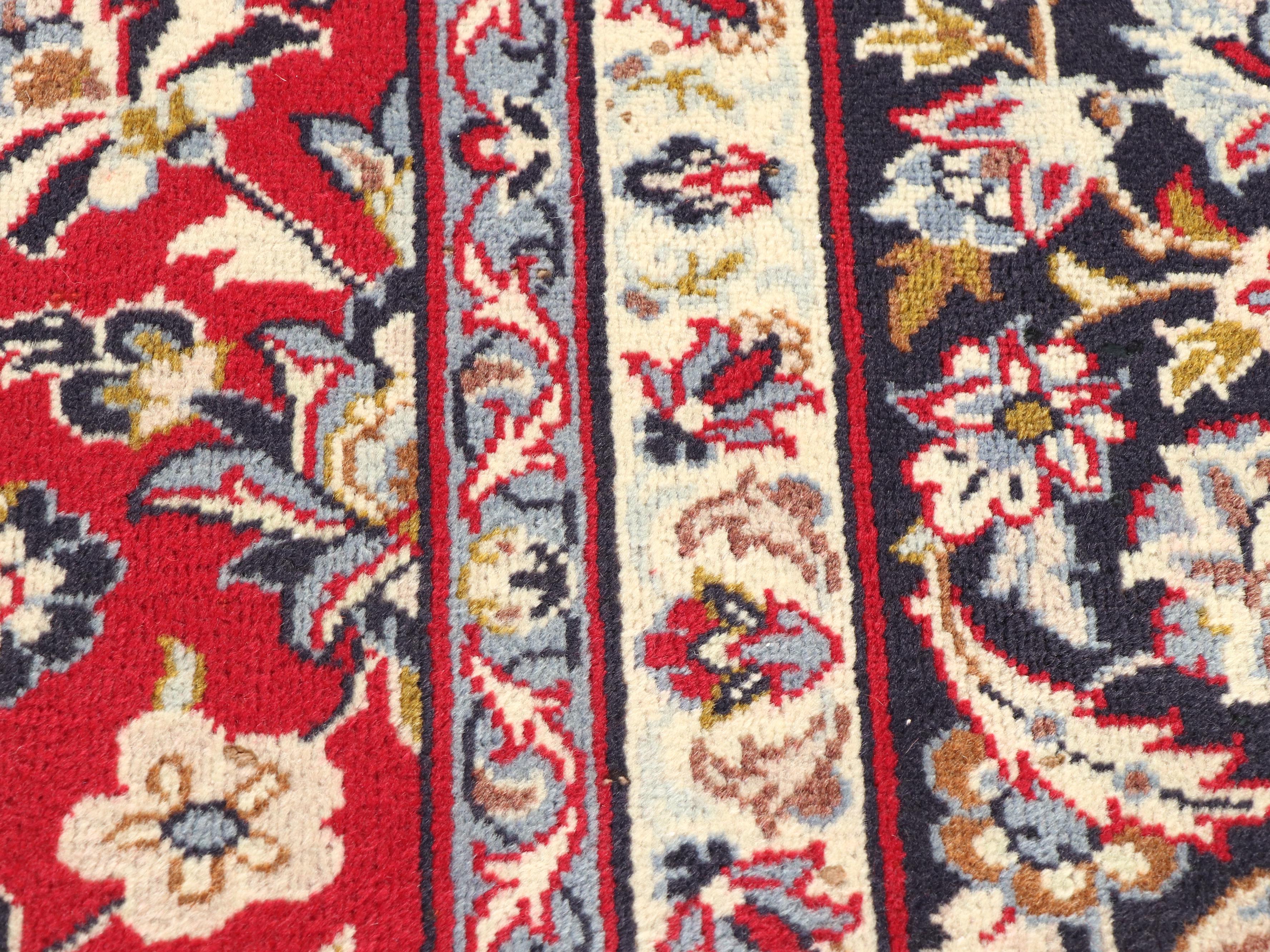 9'3 x 12'6 Hand-Knotted Persian Mashhad Room-Sized Rug