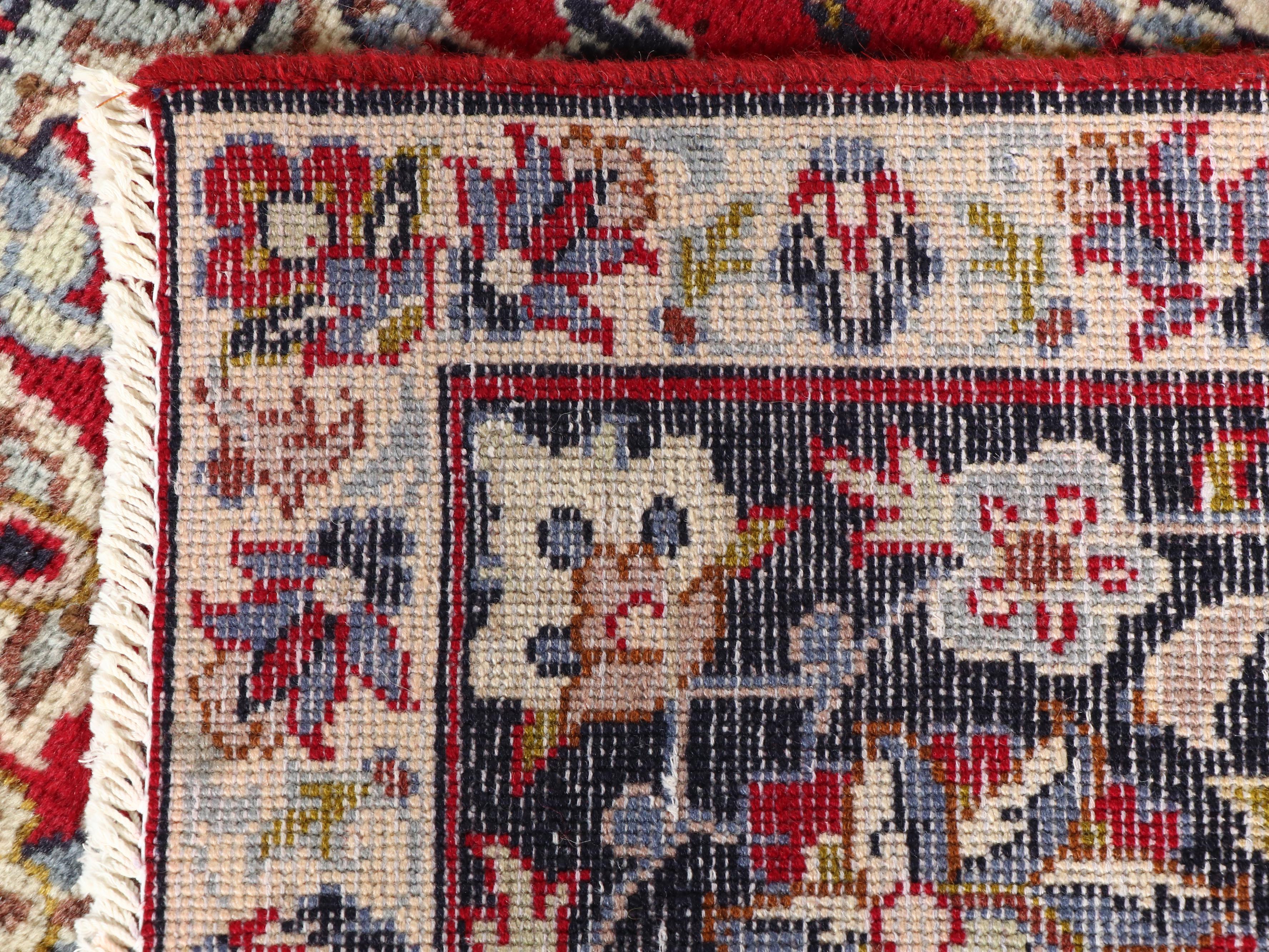 9'3 x 12'6 Hand-Knotted Persian Mashhad Room-Sized Rug