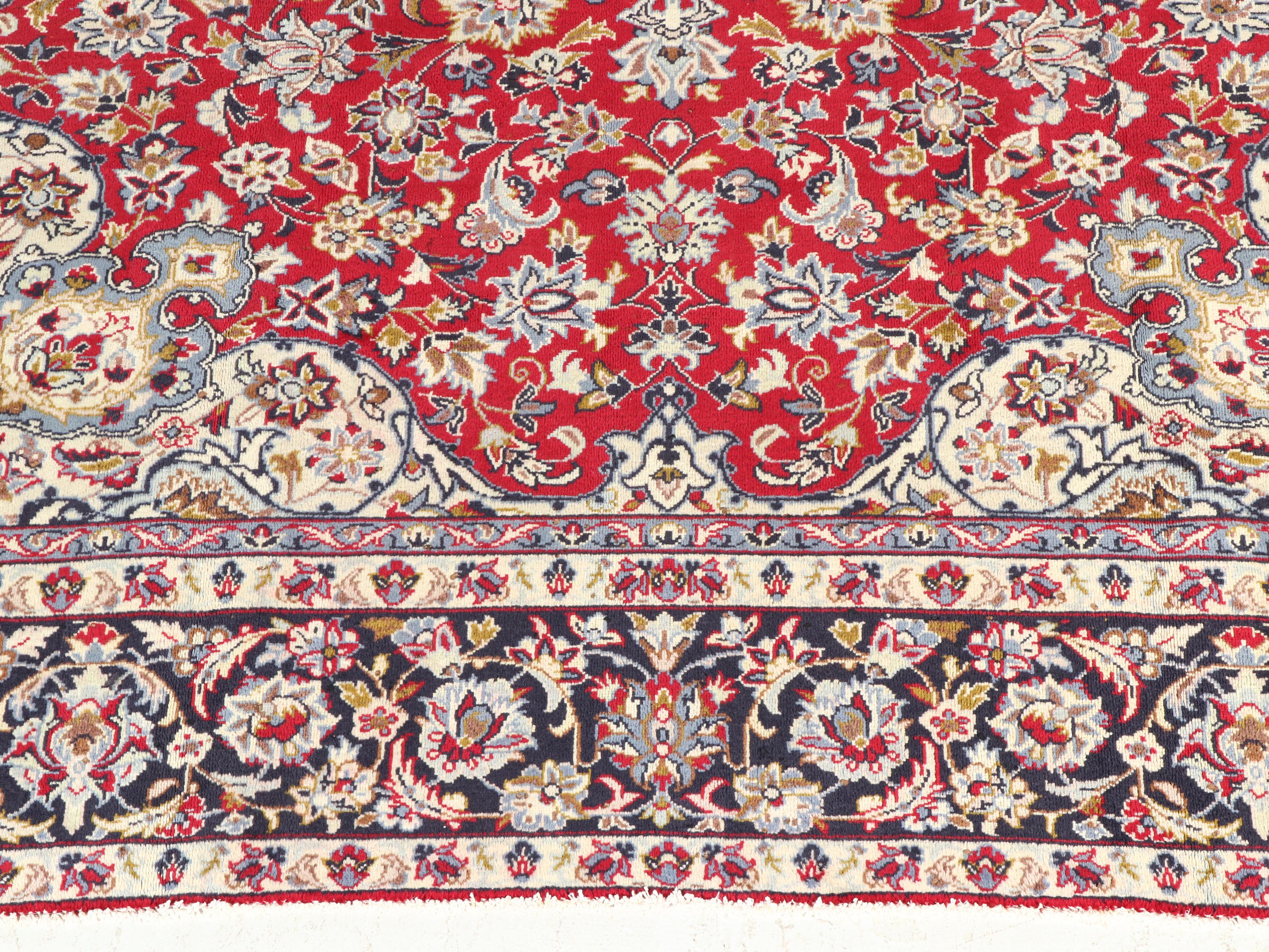 9'3 x 12'6 Hand-Knotted Persian Mashhad Room-Sized Rug