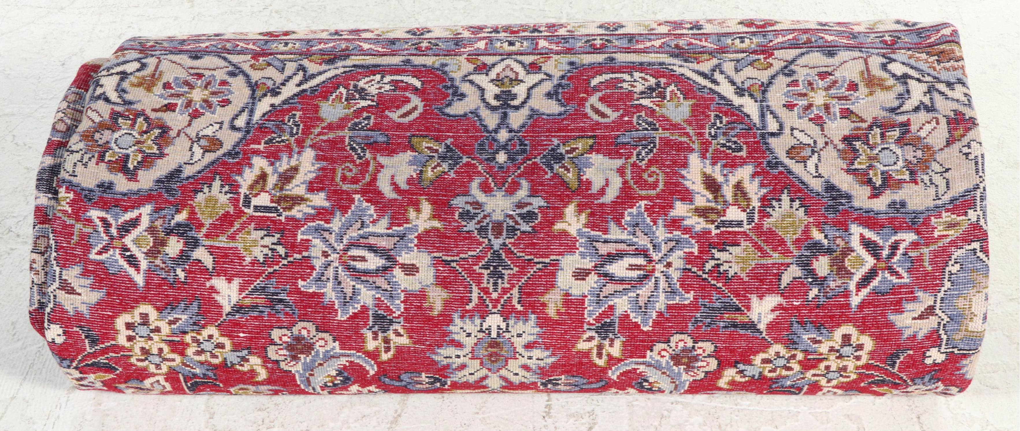 9'3 x 12'6 Hand-Knotted Persian Mashhad Room-Sized Rug