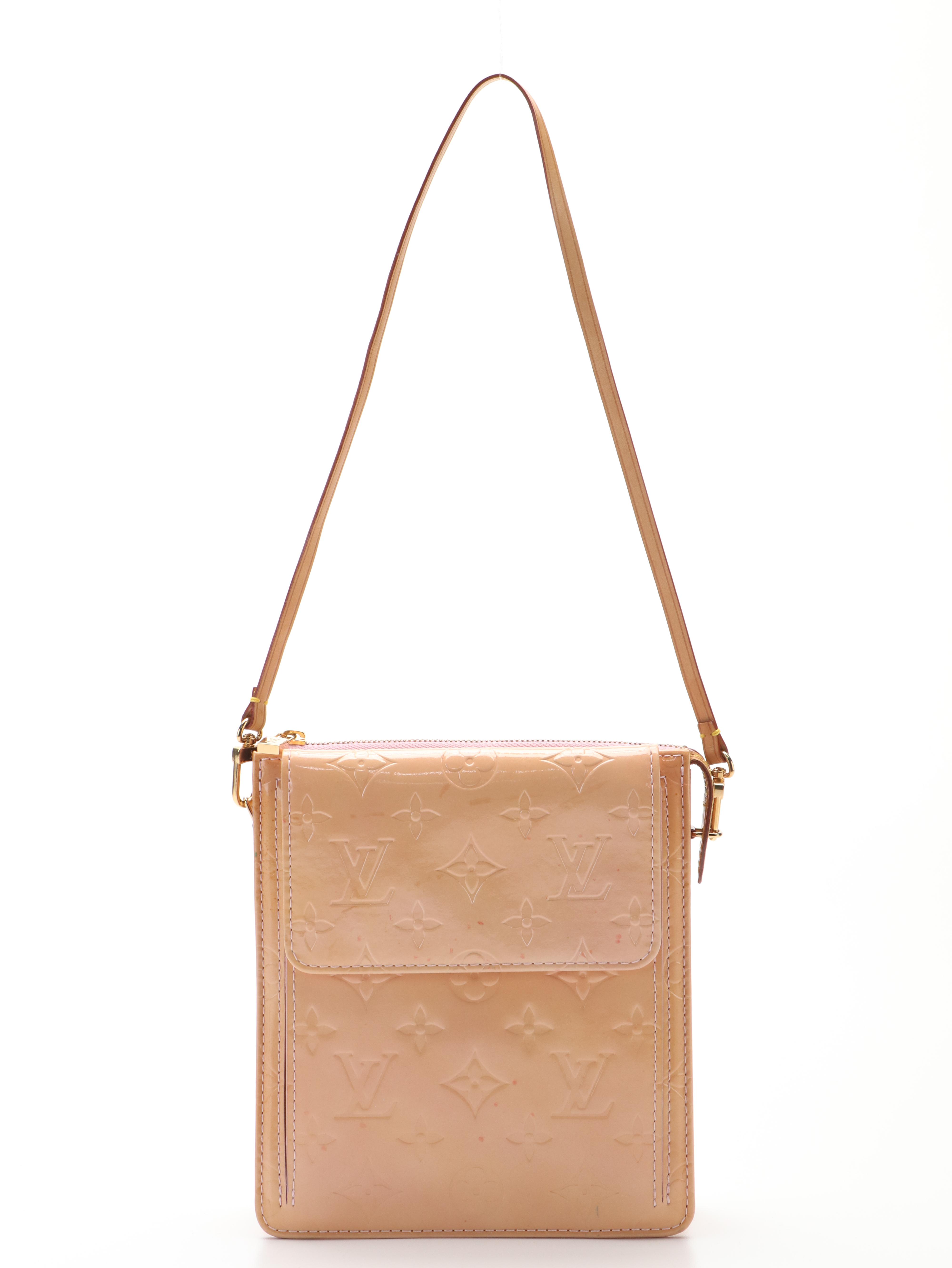Louis Vuitton Rose Beige  Monogram Vernis Mott Bag