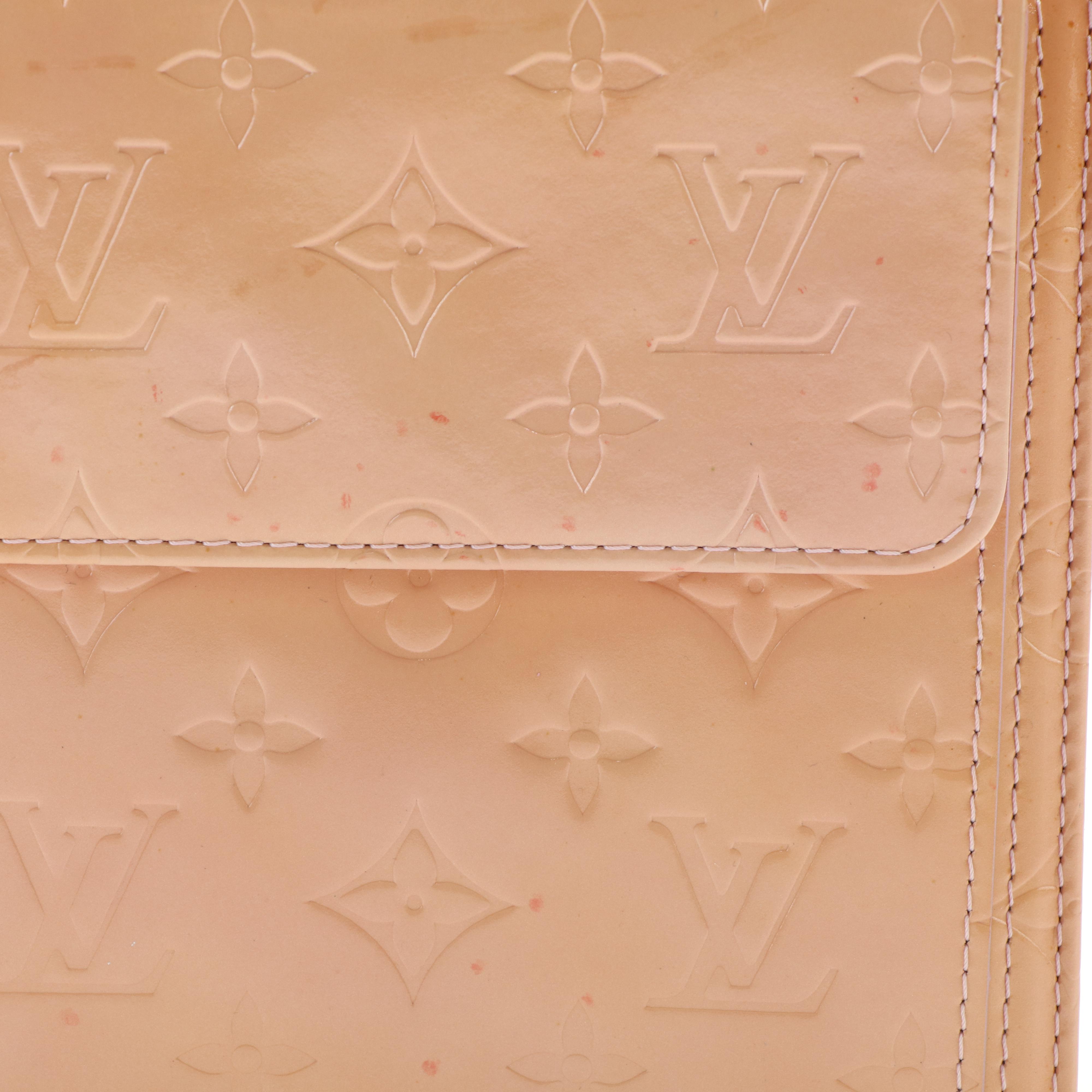 Louis Vuitton Rose Beige  Monogram Vernis Mott Bag