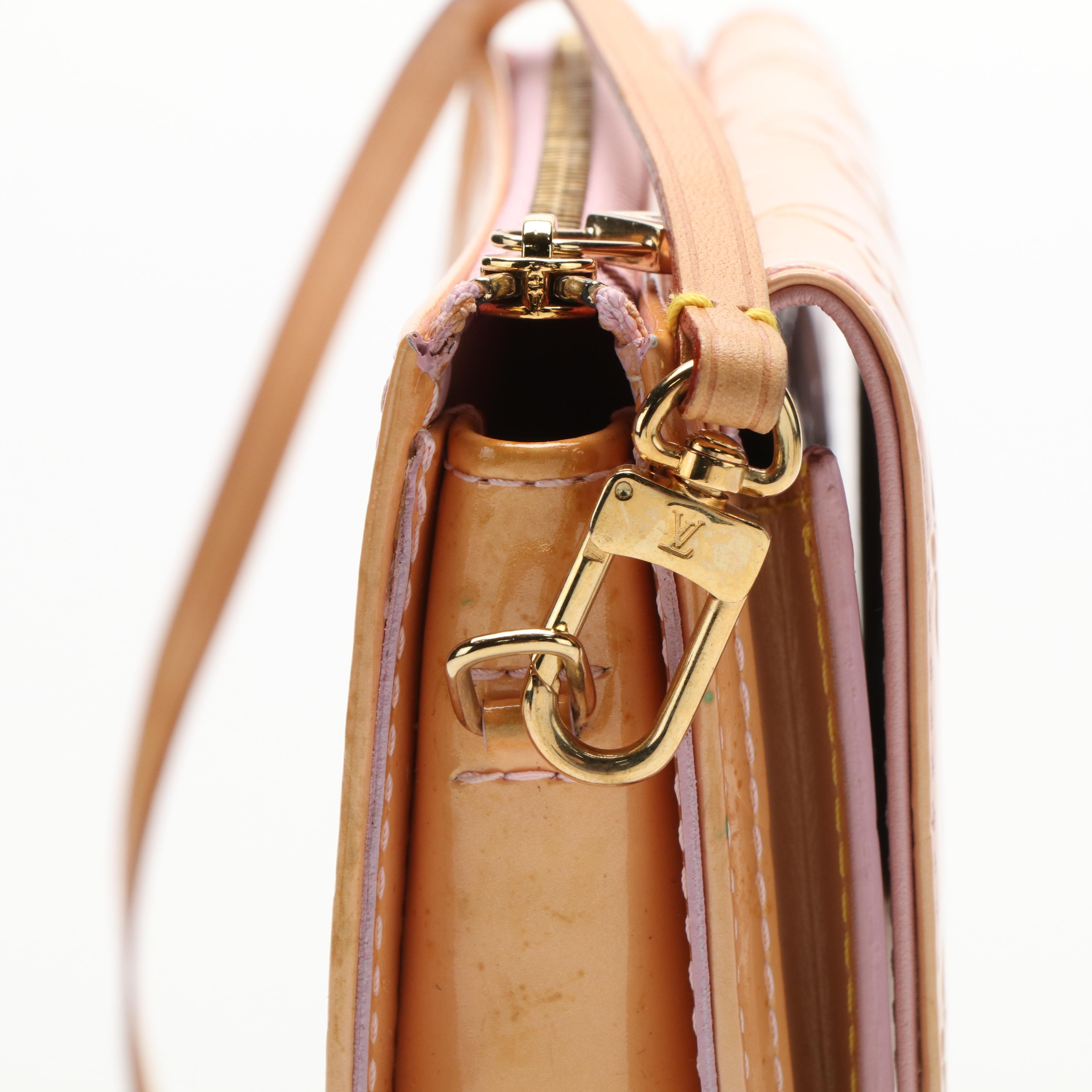 Louis Vuitton Rose Beige  Monogram Vernis Mott Bag