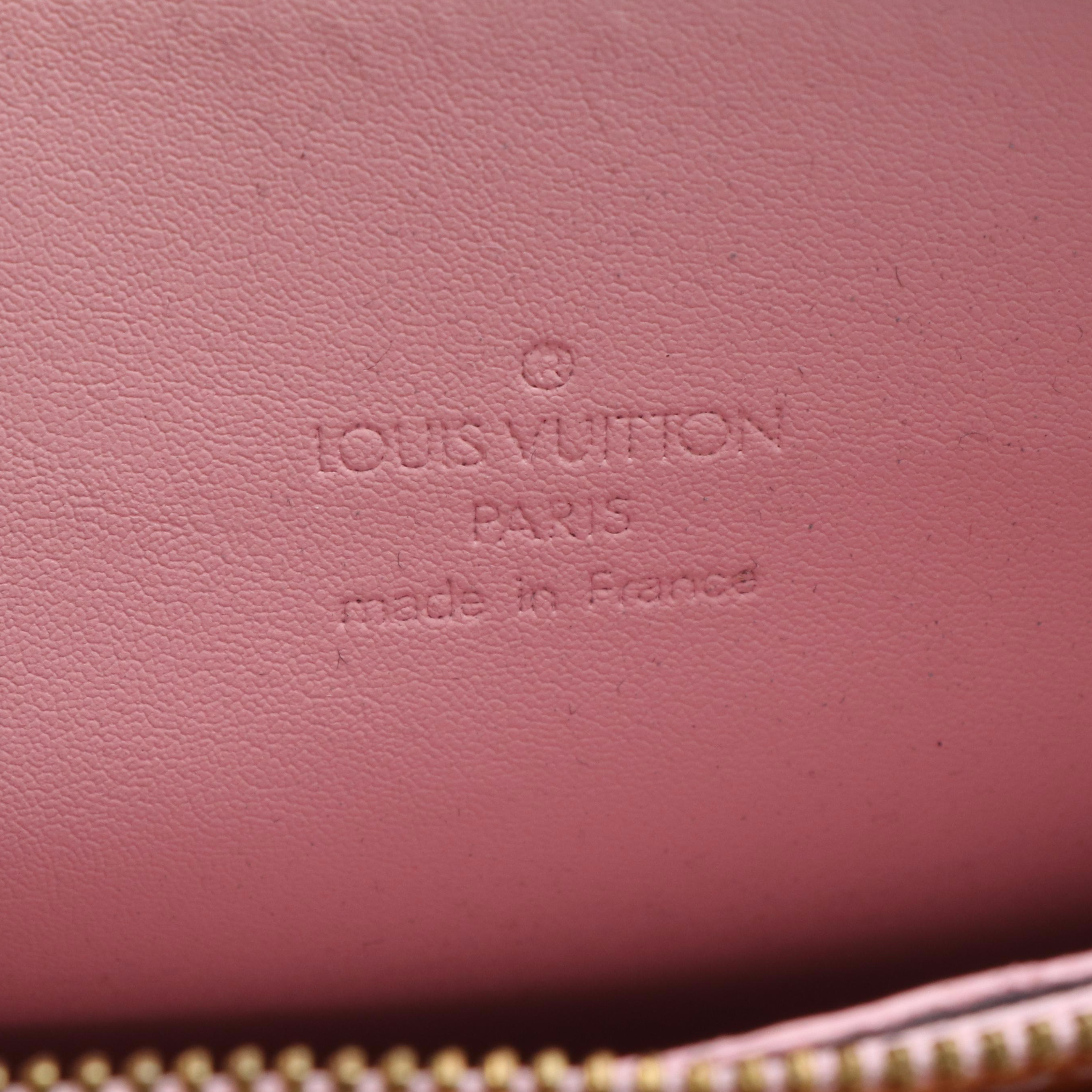 Louis Vuitton Rose Beige  Monogram Vernis Mott Bag