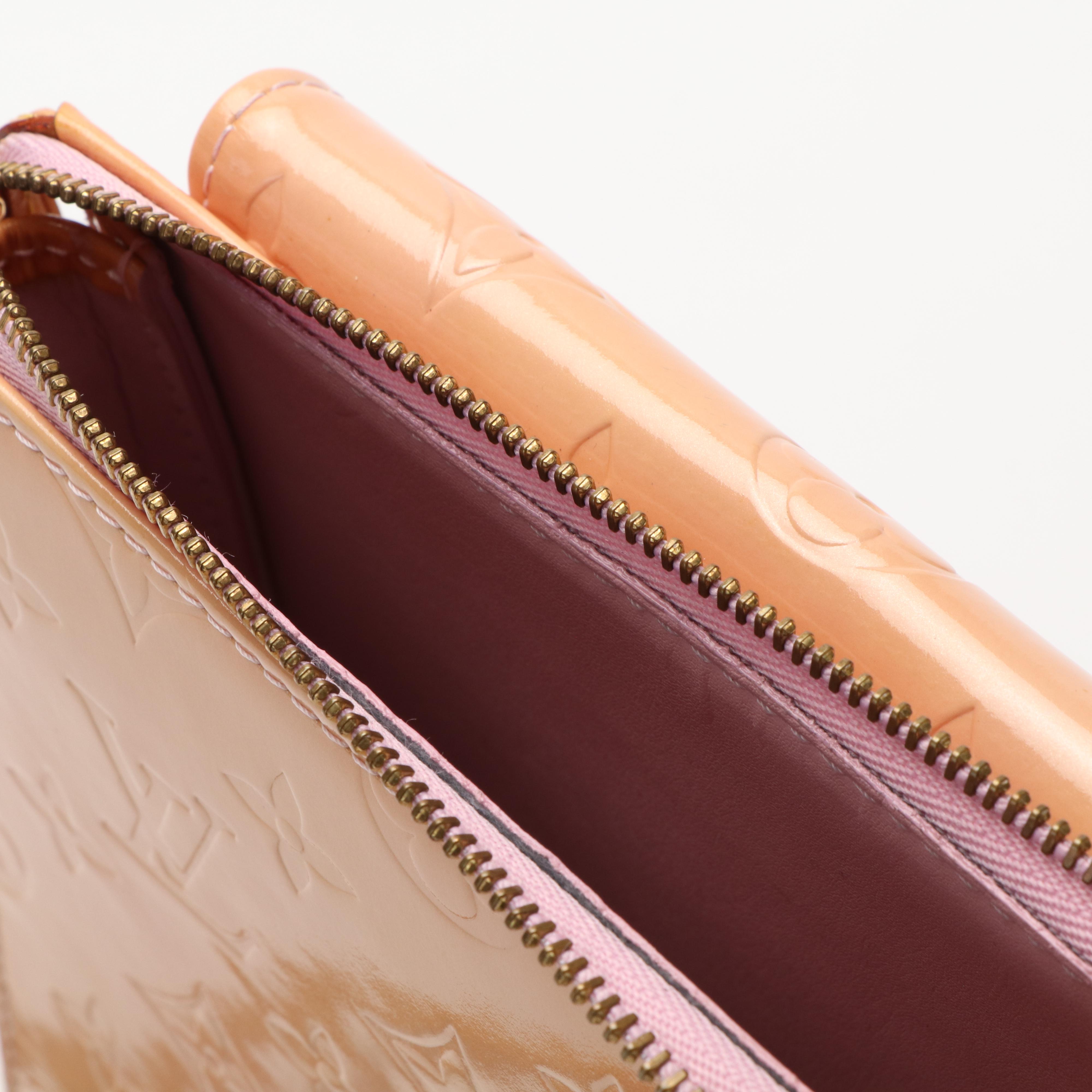 Louis Vuitton Rose Beige  Monogram Vernis Mott Bag