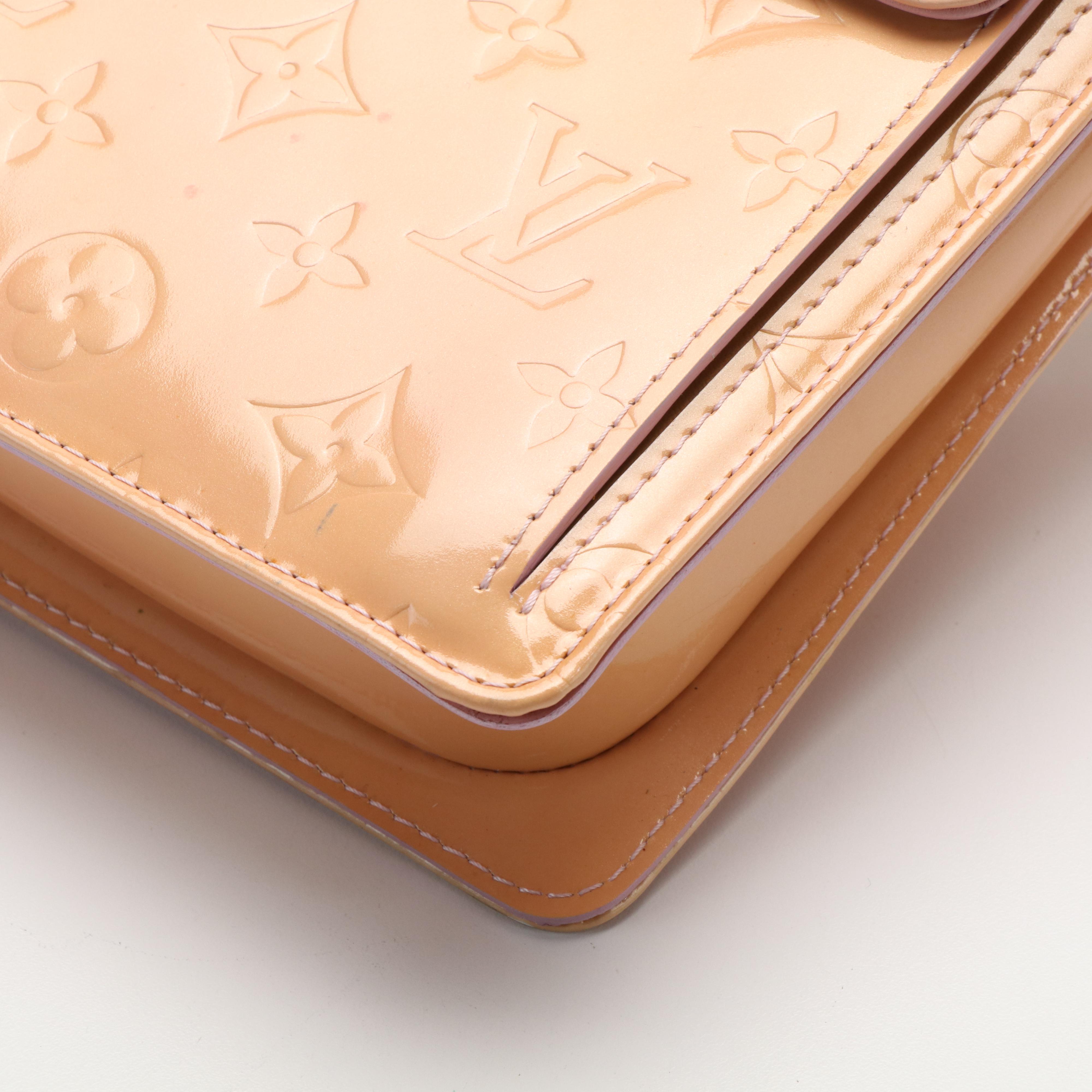 Louis Vuitton Rose Beige  Monogram Vernis Mott Bag