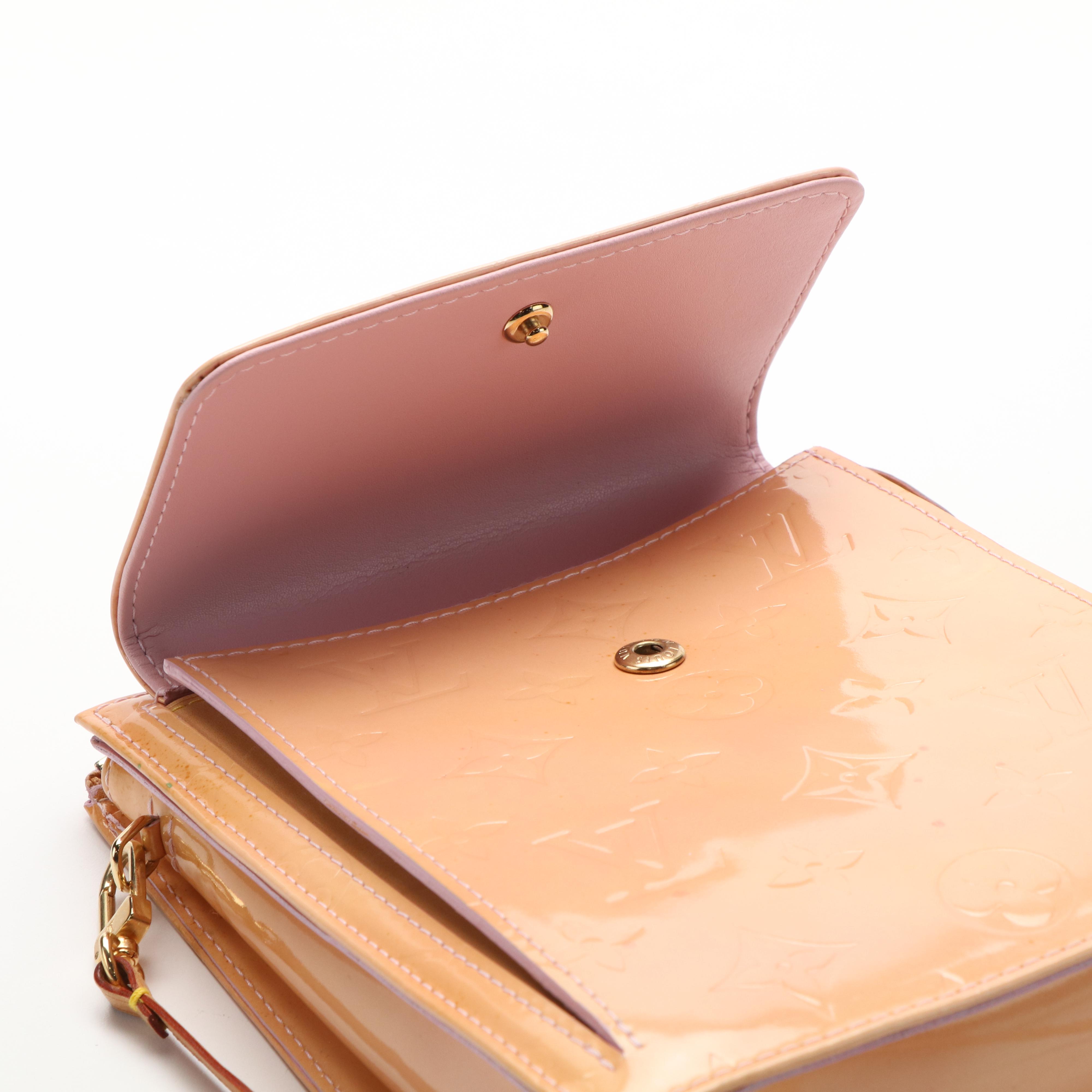 Louis Vuitton Rose Beige  Monogram Vernis Mott Bag