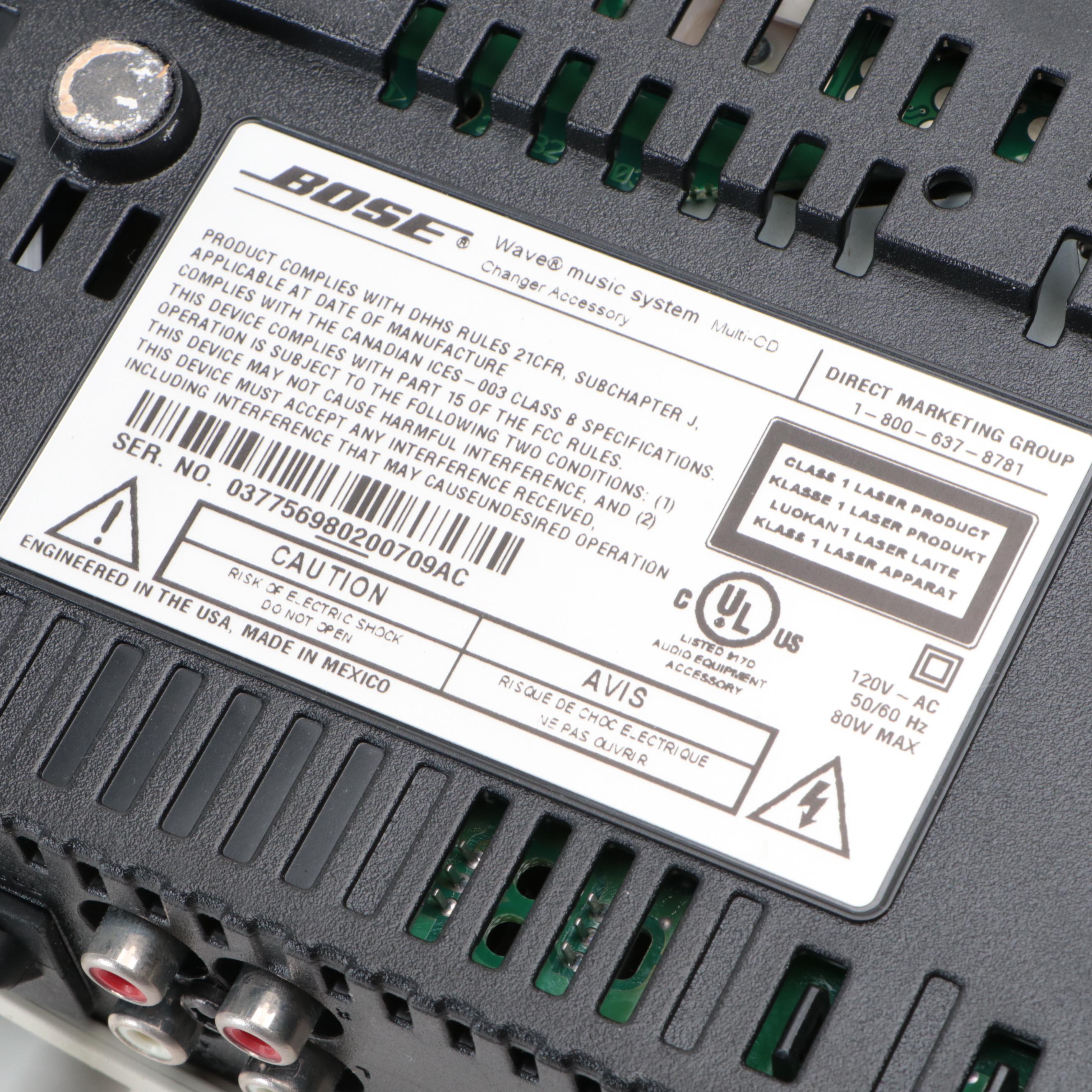 Bose Wave Music System with Multi-CD Changer Accessory