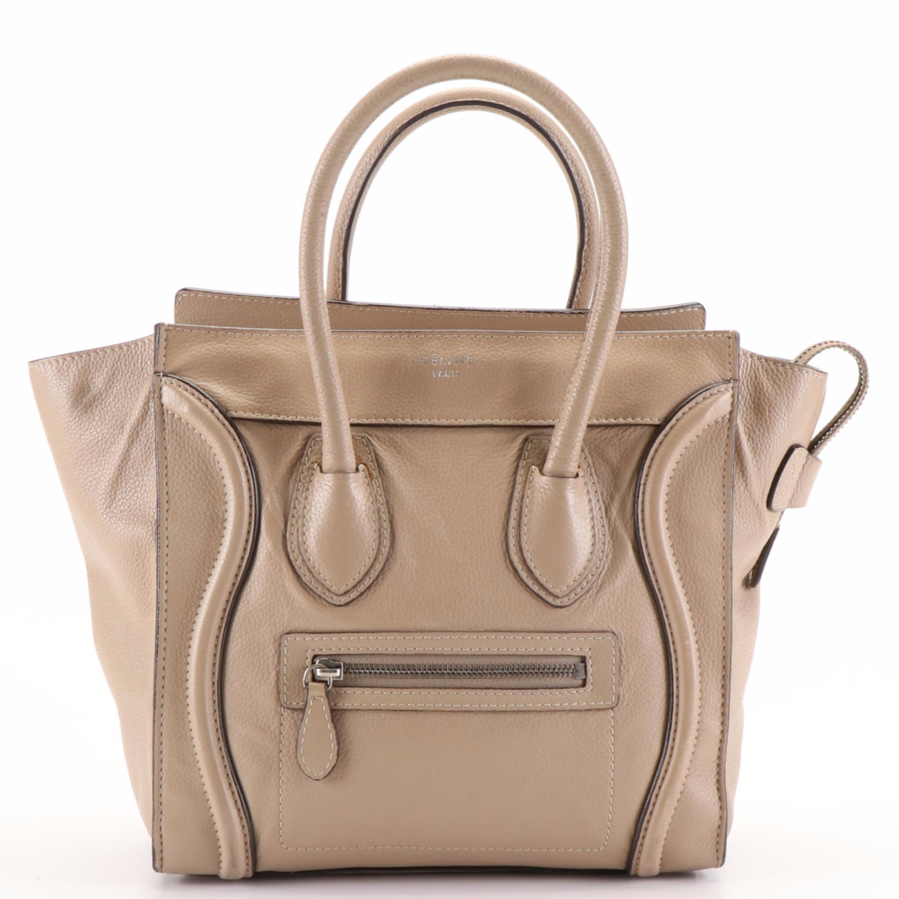 Céline Dune Leather Mini Luggage Tote Bag