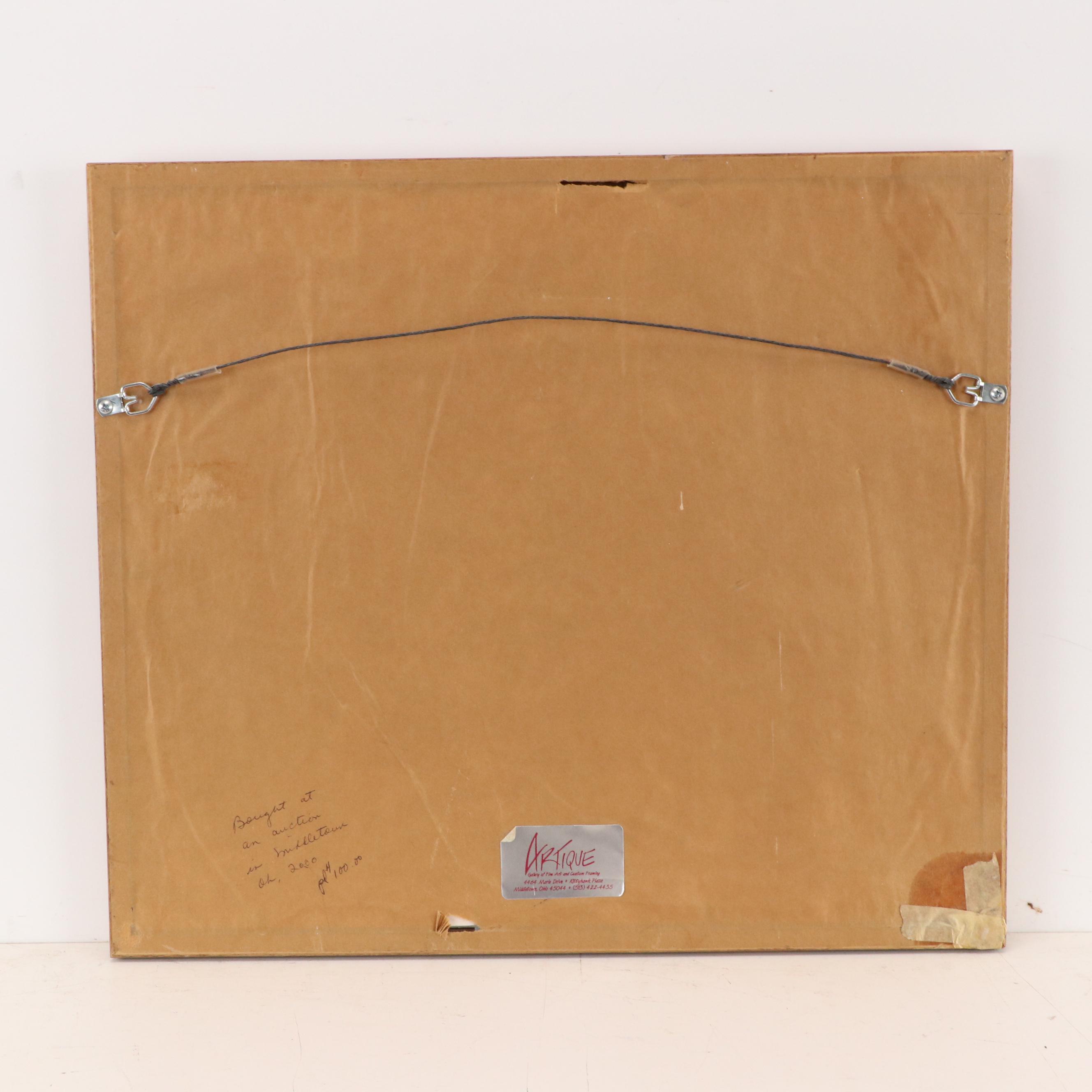 P. Buckley Moss Offset Lithograph "Learning Through Love"