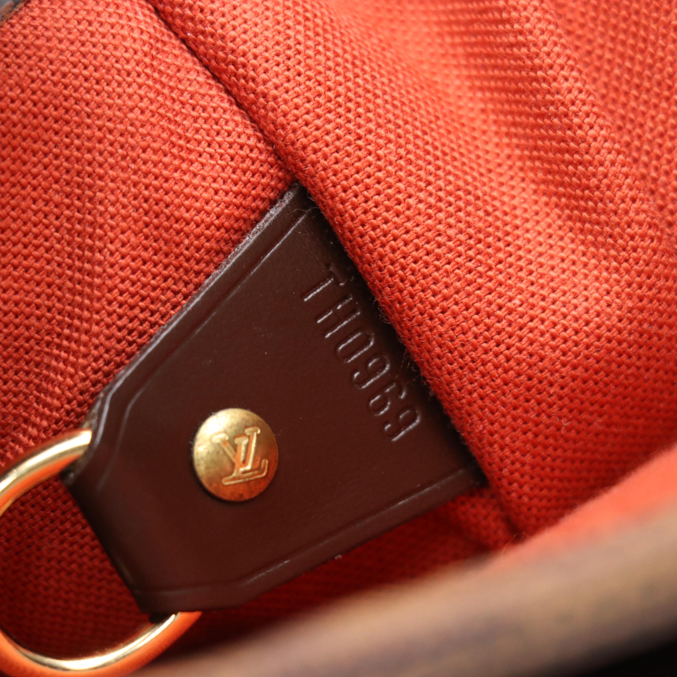 Louis Vuitton Broadway Messenger Bag in Damier Ebene Canvas and Leather