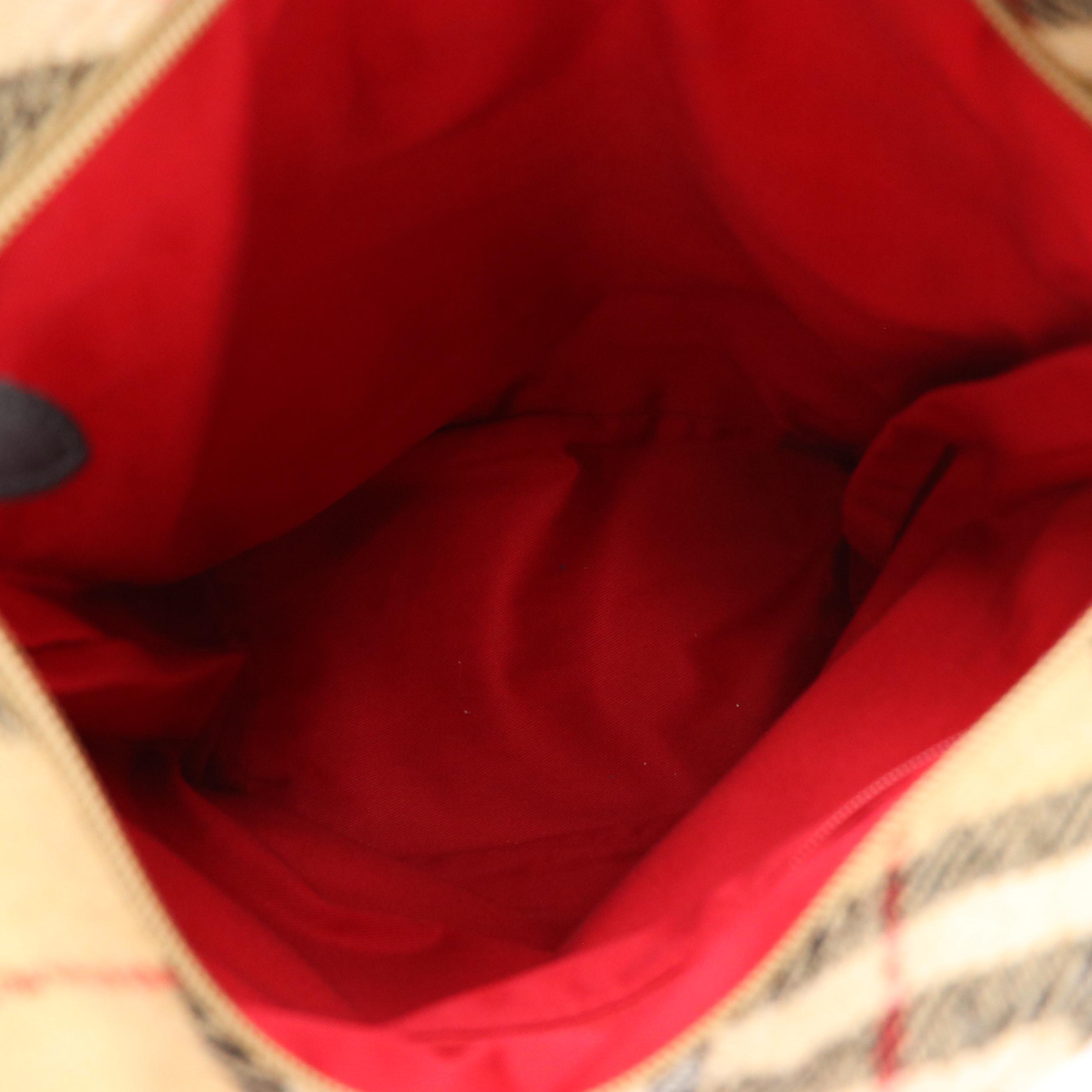 Burberrys Blue Label Shoulder Bag in Nova Check and Black Wool