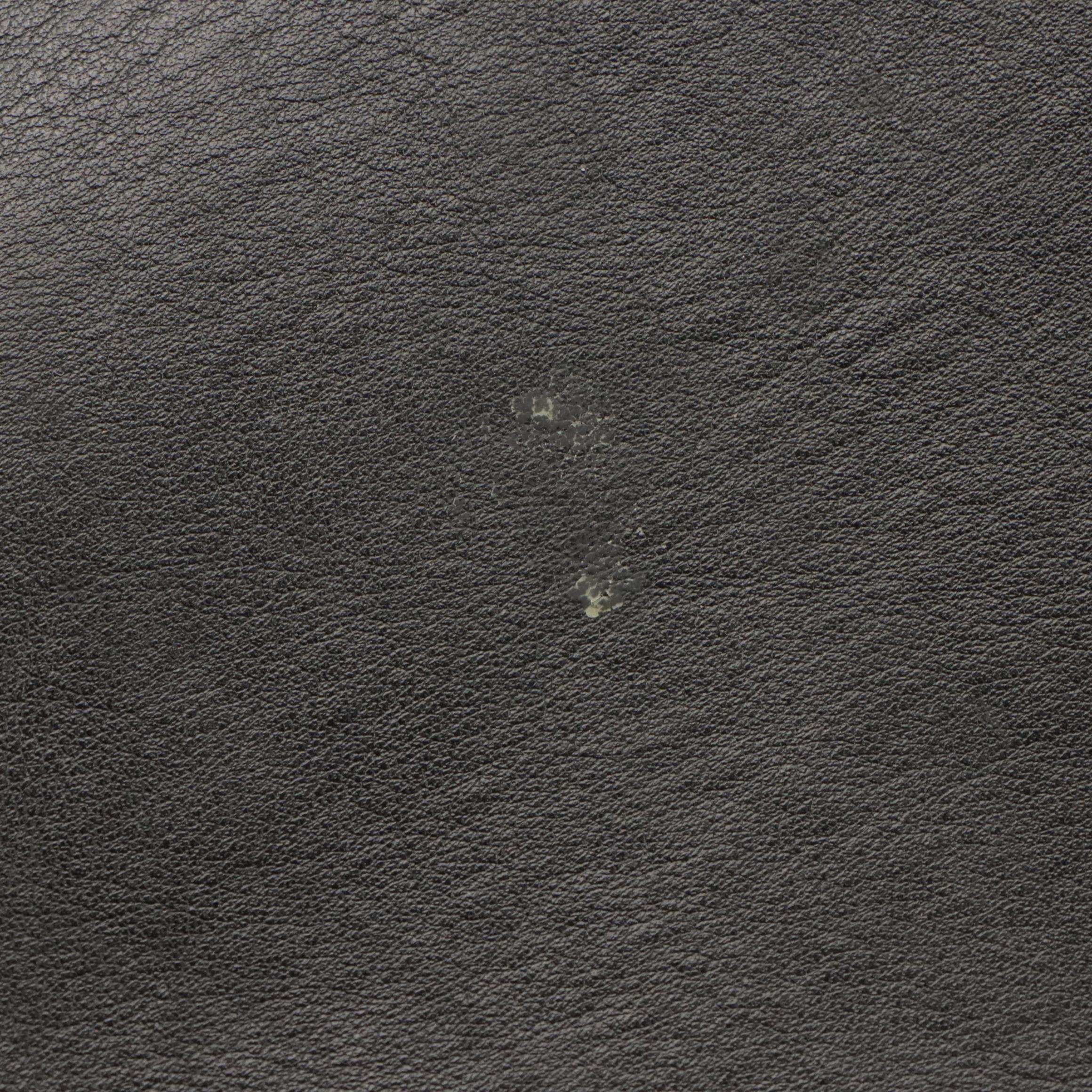 Givenchy Black Leather Infinity Saddle Crossbody Bag with Silver-Tone Chain Trim