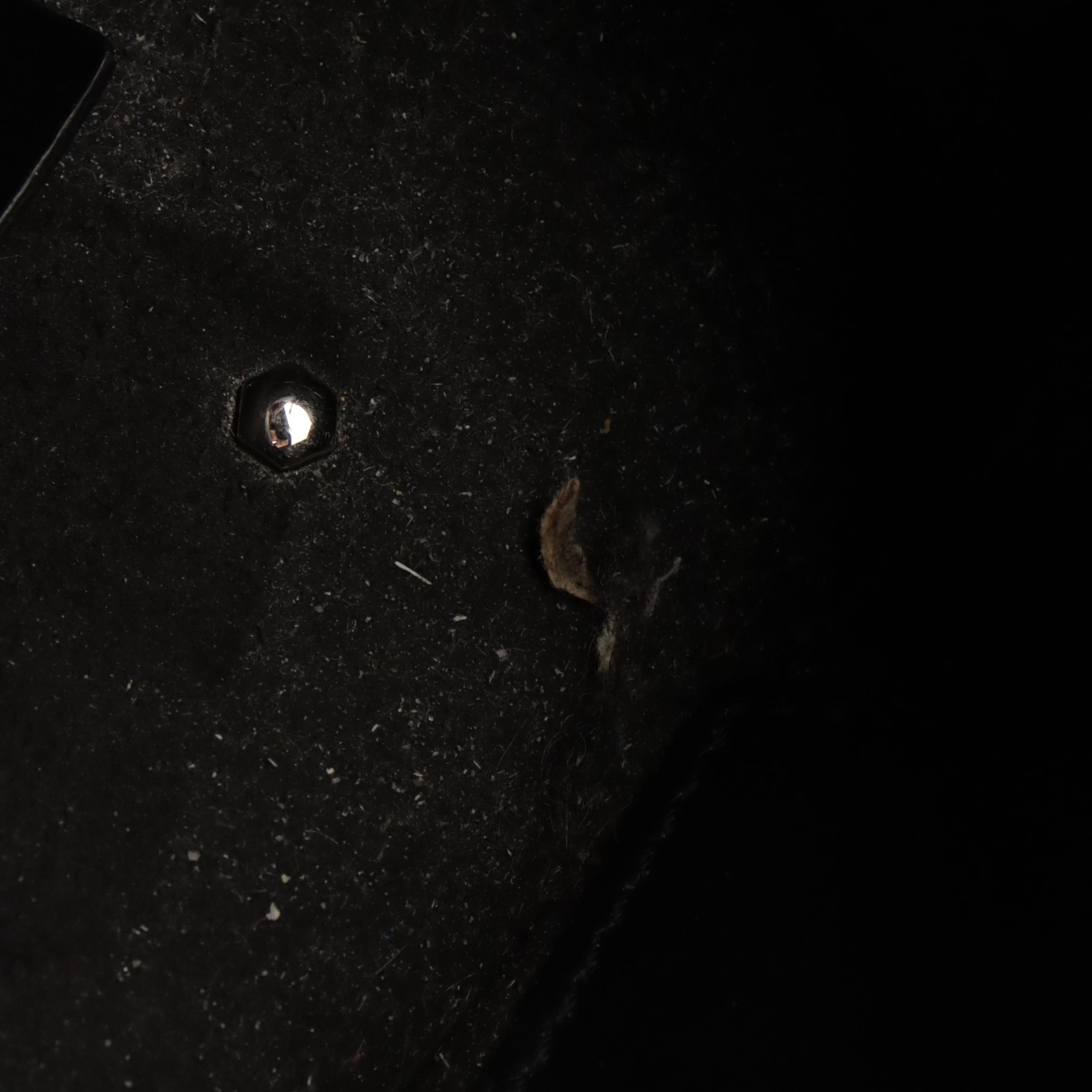 Givenchy Black Leather Infinity Saddle Crossbody Bag with Silver-Tone Chain Trim