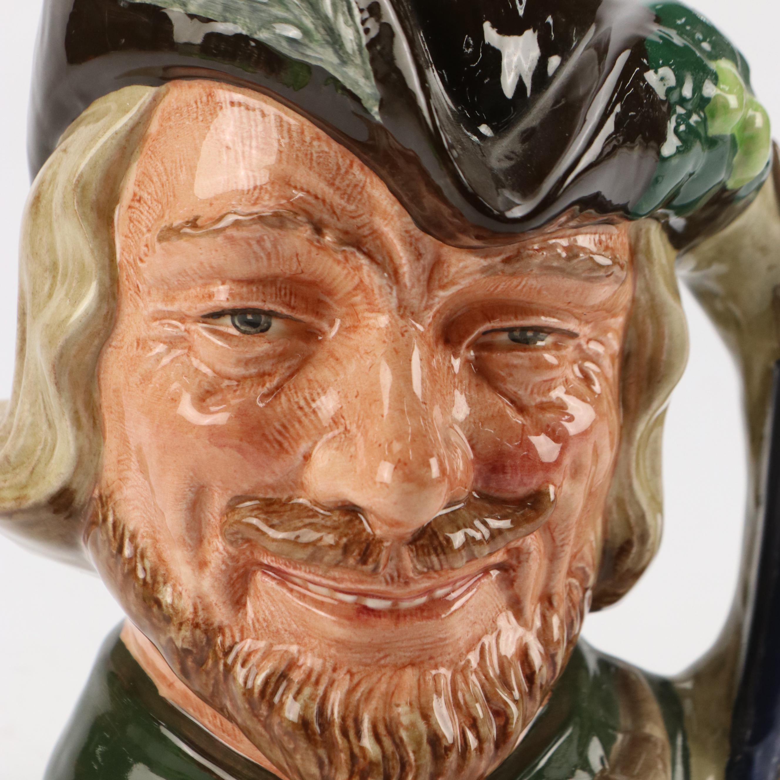 Royal Doulton "Robin Hood" Porcelain Toby Mug, Circa 1959