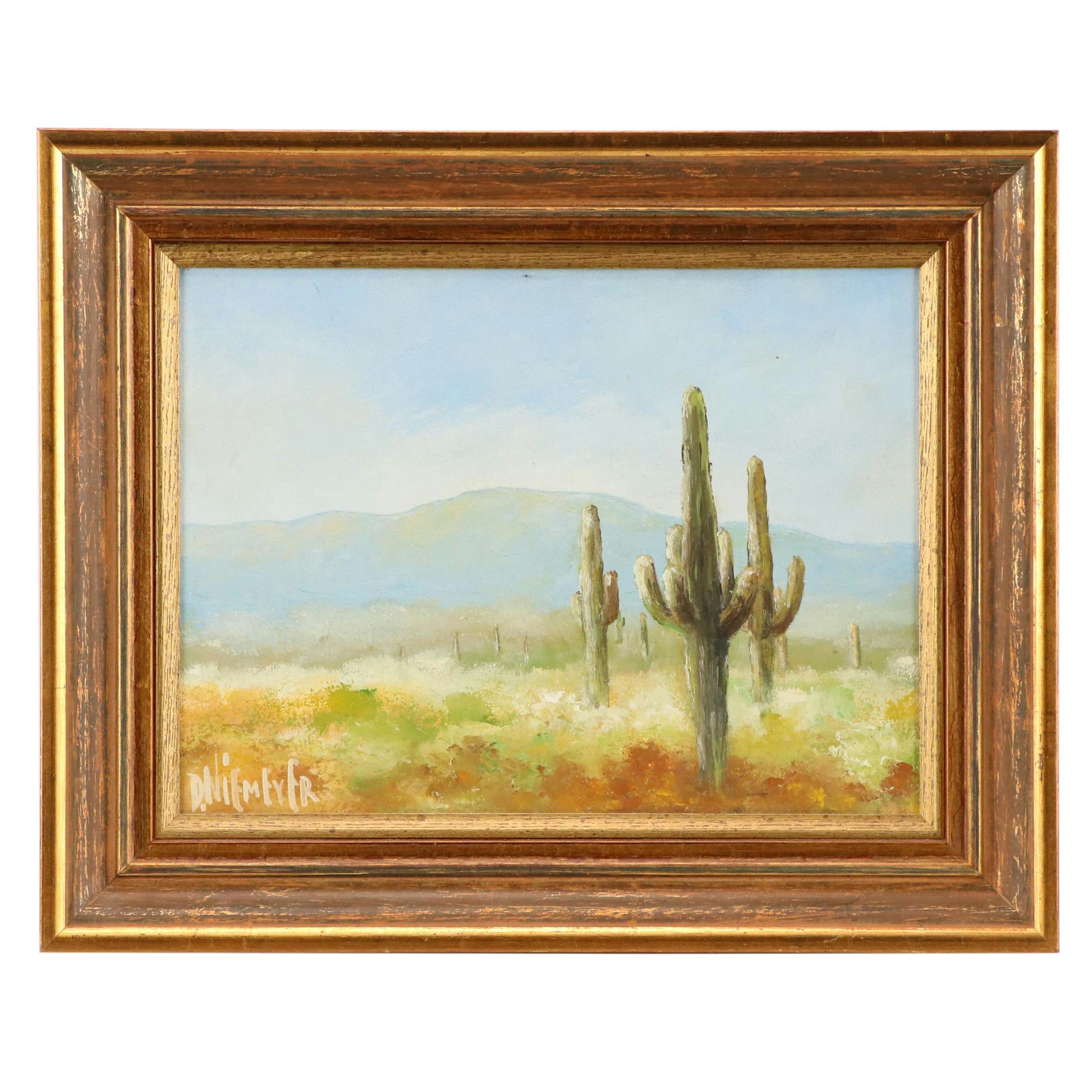 D. Niemeyer Southwestern Landscape Oil Painting