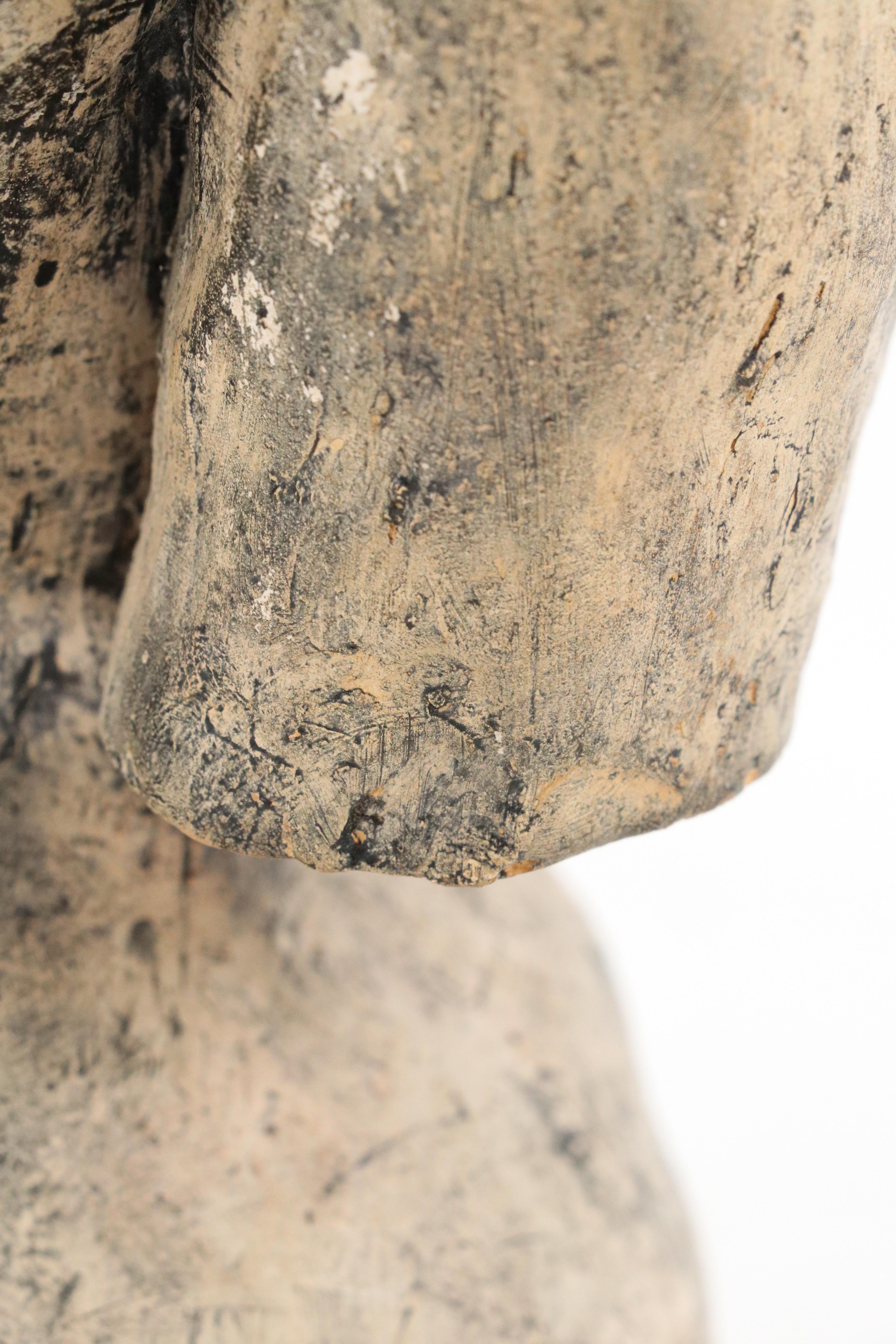 Ceramic Sculpture of Nude Woman's Torso