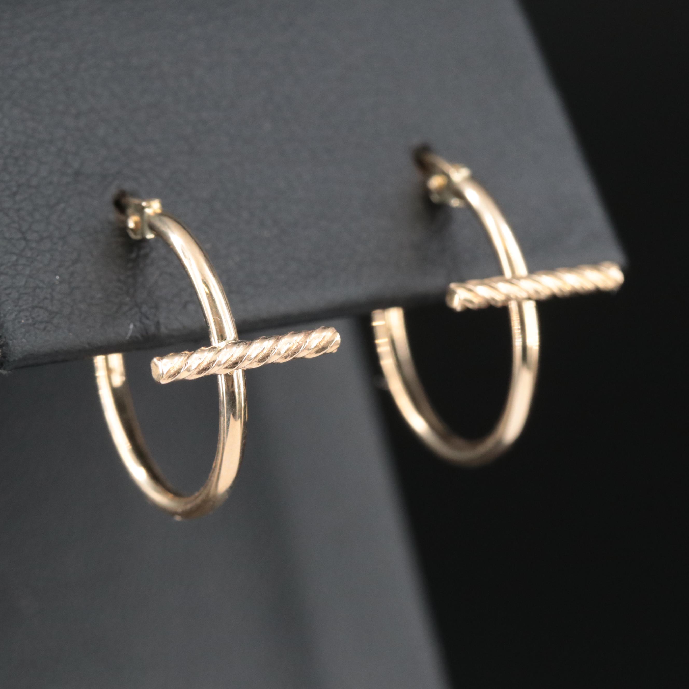 14K Hoop Earrings