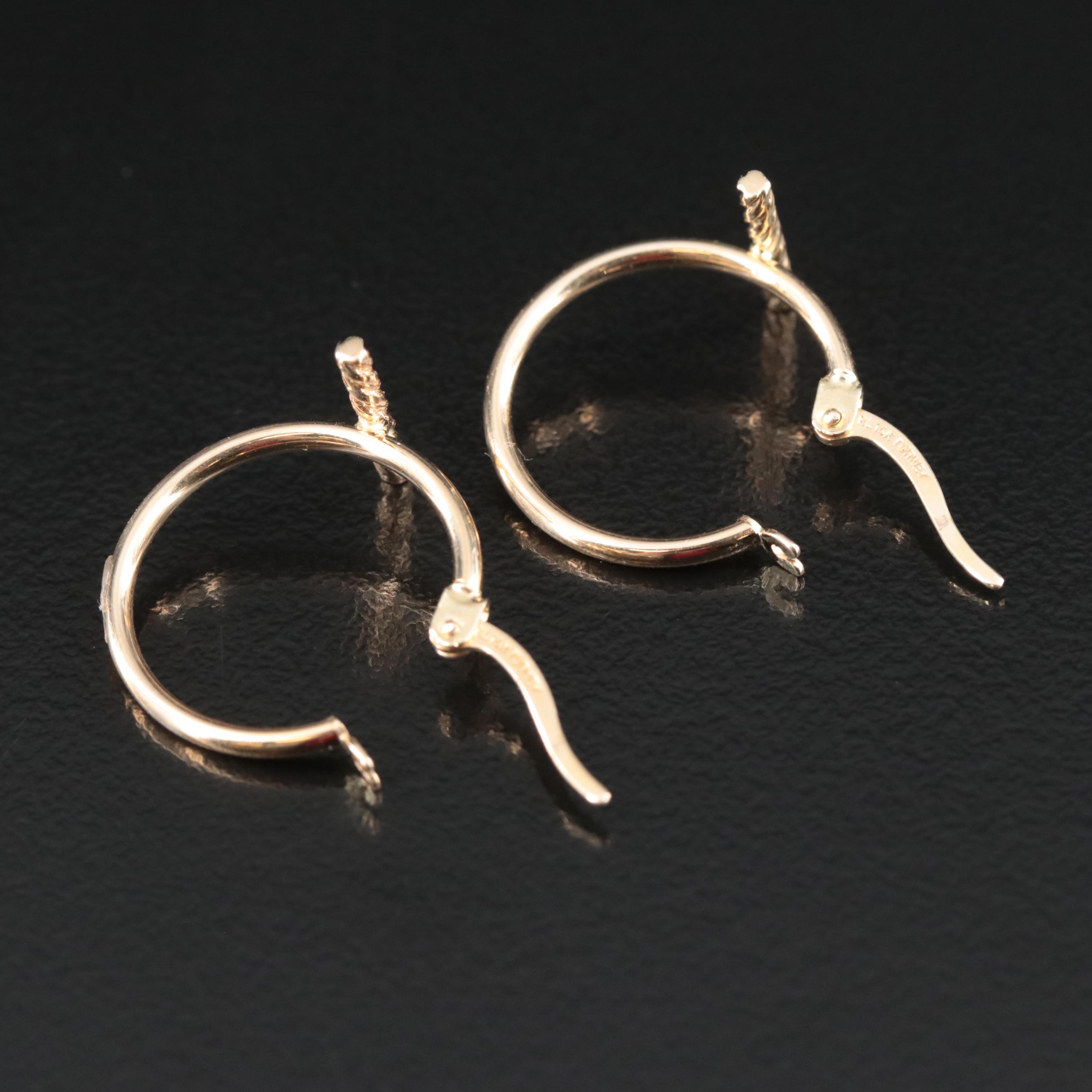14K Hoop Earrings