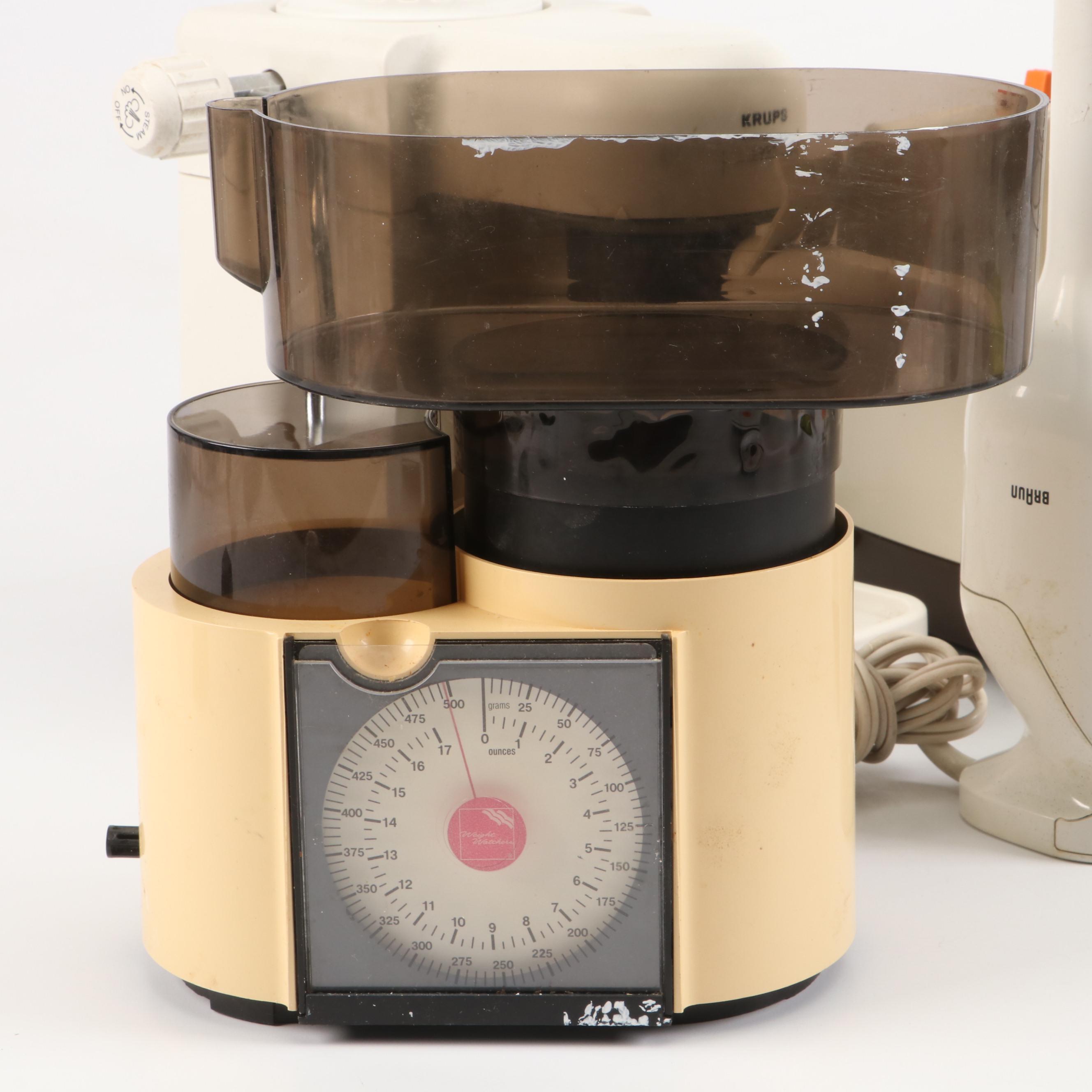 General Electric Plastic Food Processor with Braun Handheld Blender and More