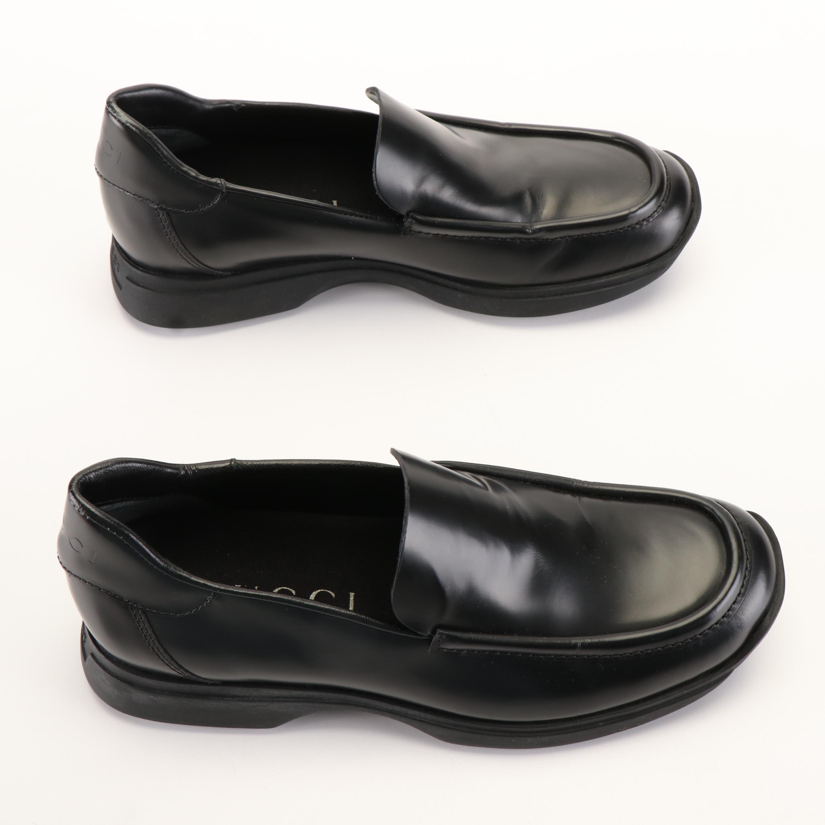 Gucci Scarpa Sportiva Pelle Leather Loafers