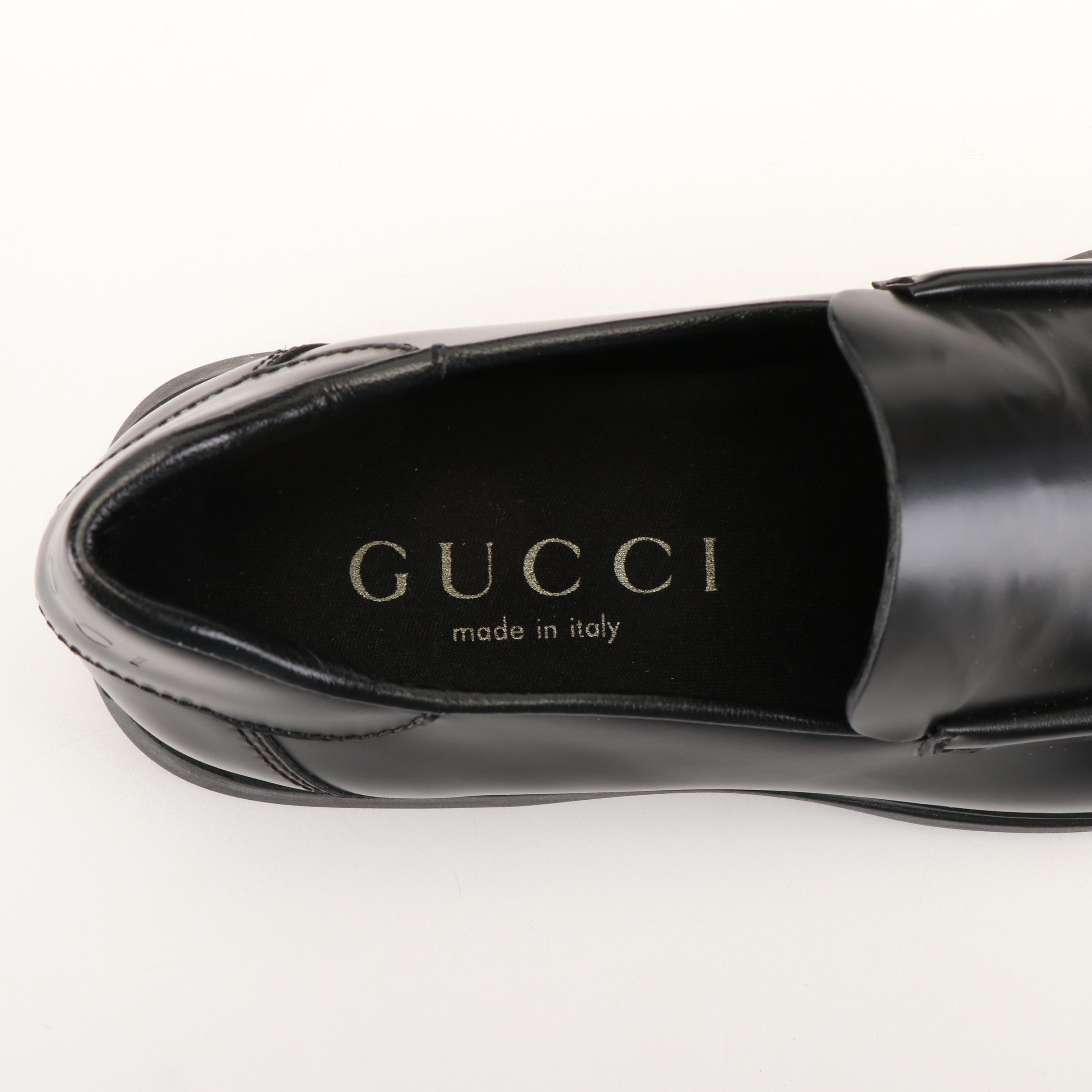 Gucci Scarpa Sportiva Pelle Leather Loafers