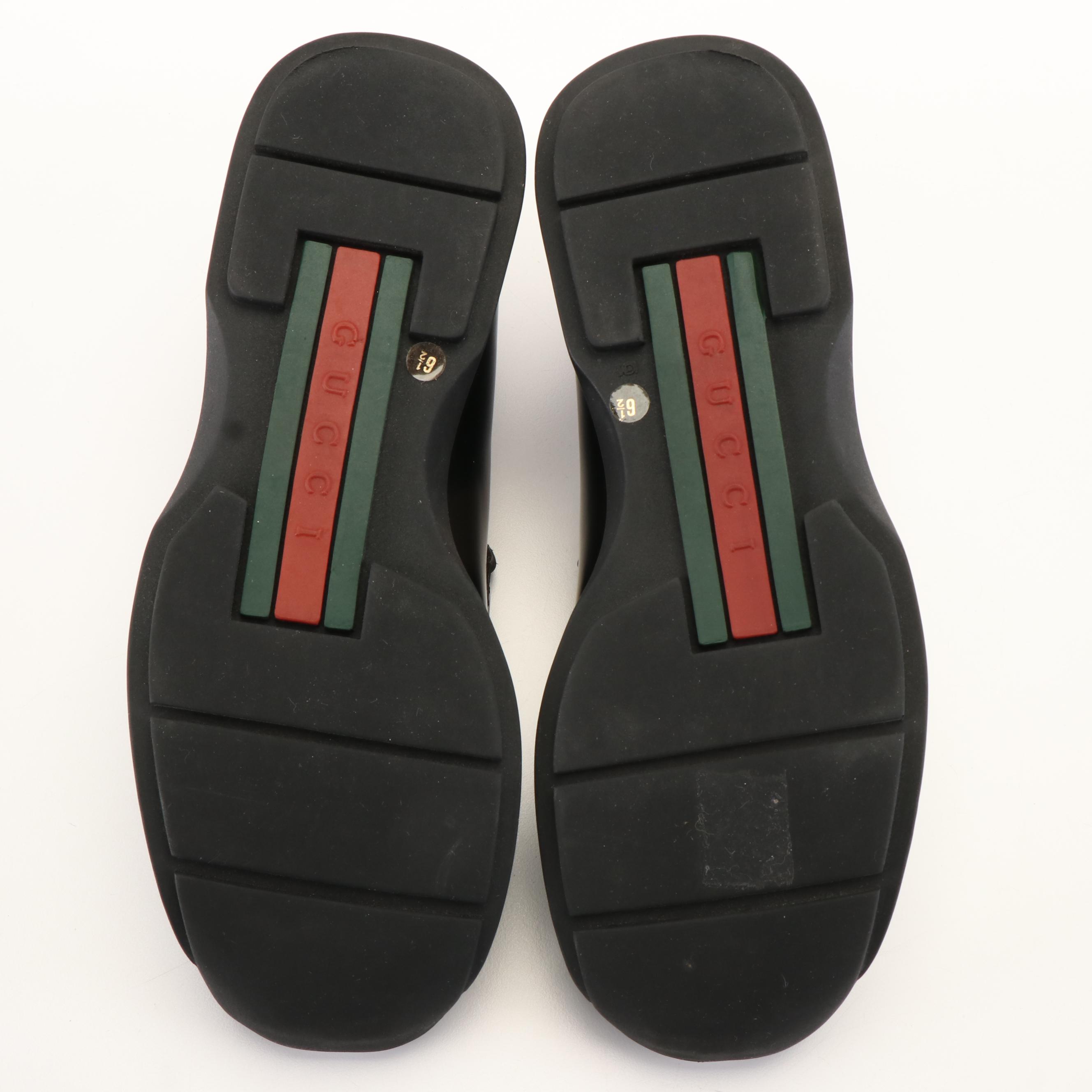 Gucci Scarpa Sportiva Pelle Leather Loafers